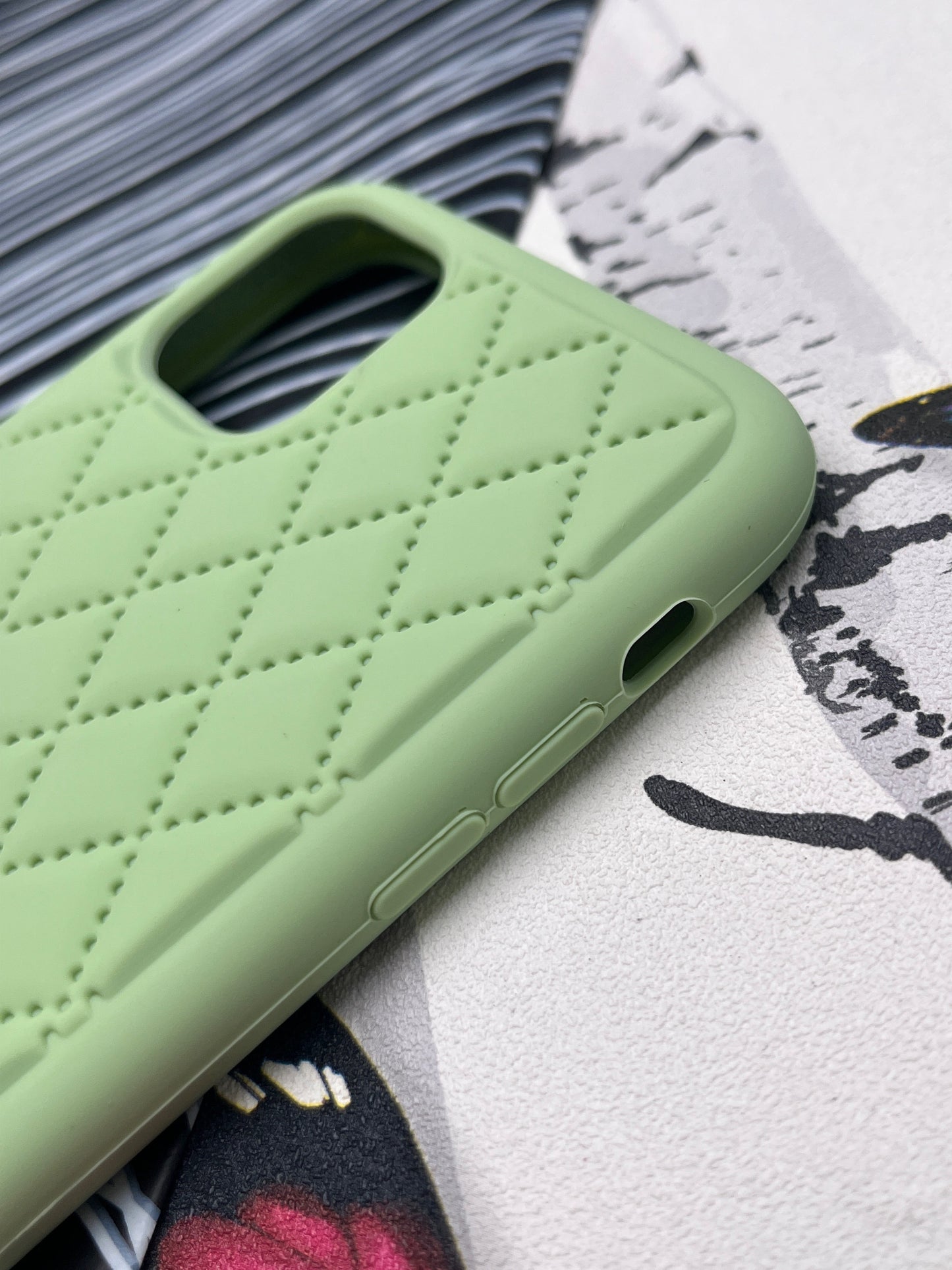 Quilted Matte Silicone Case