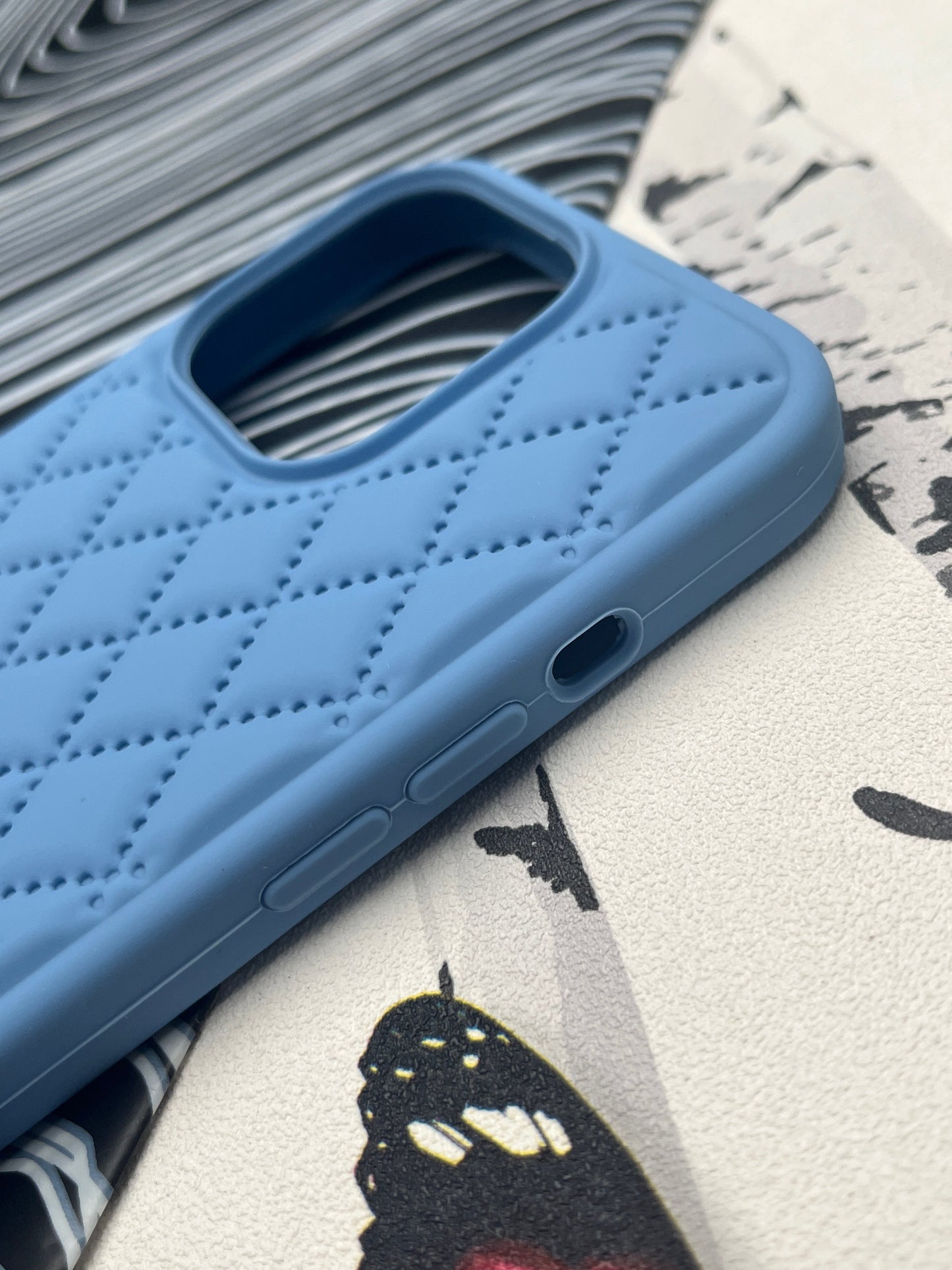 Quilted Matte Silicone Case
