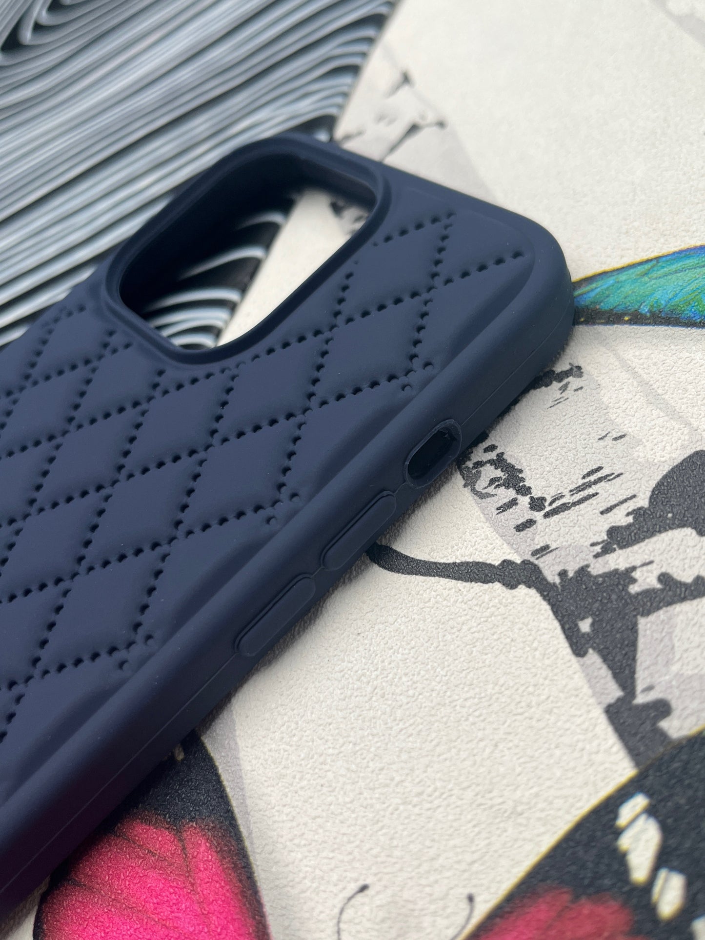 Quilted Matte Silicone Case