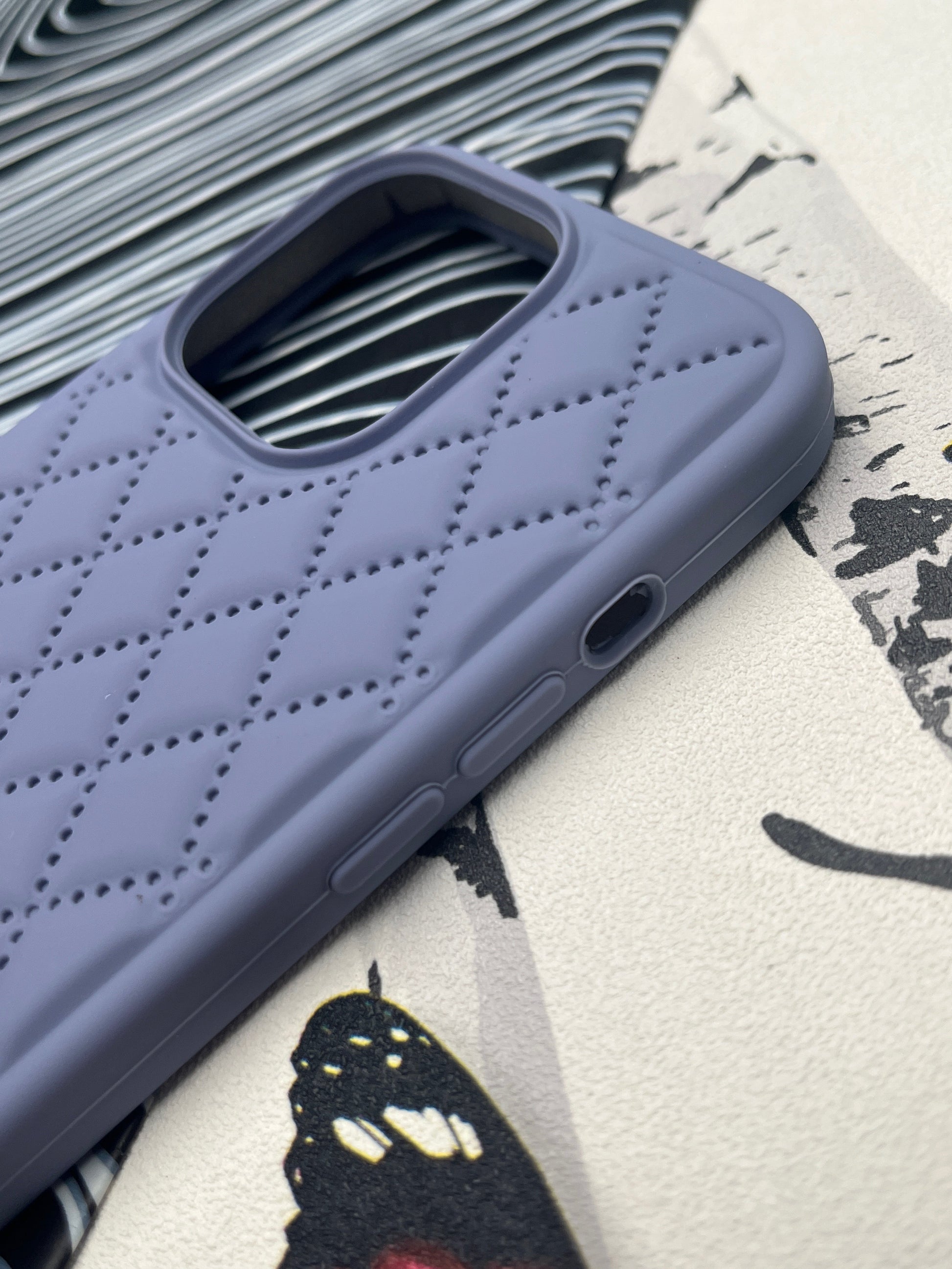 Quilted Matte Silicone Case