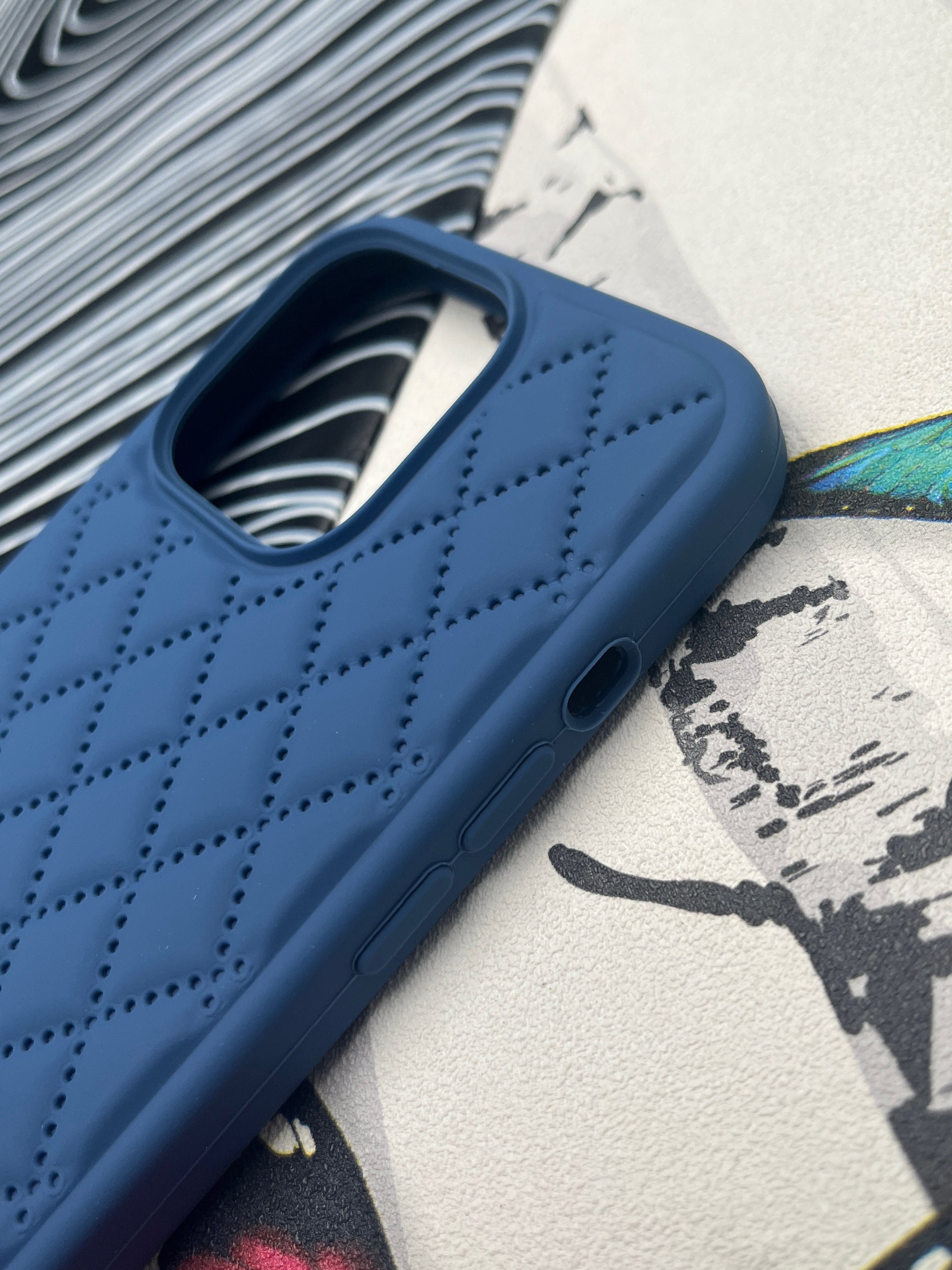 Quilted Matte Silicone Case