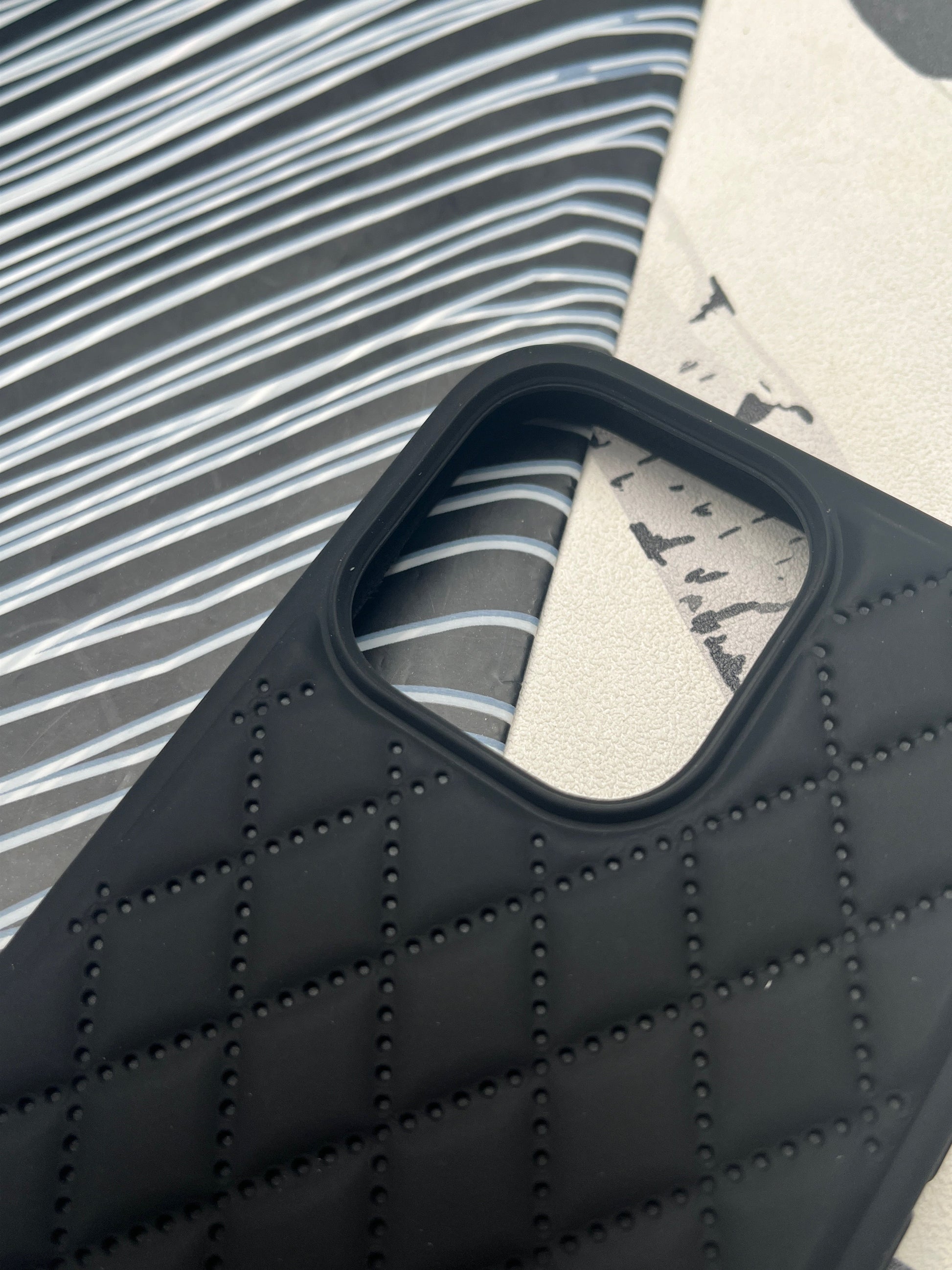 Quilted Matte Silicone Case