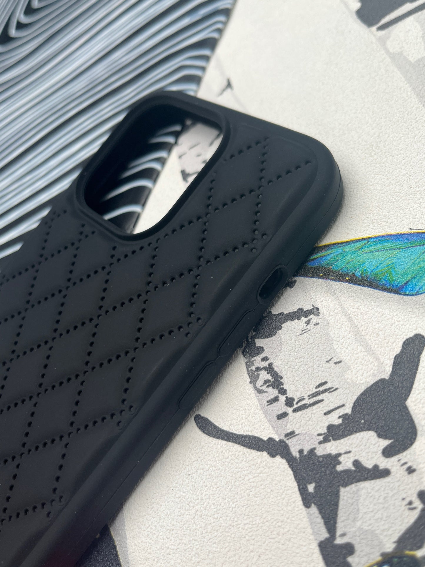 Quilted Matte Silicone Case