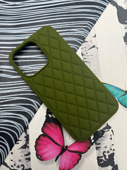 Quilted Matte Silicone Case