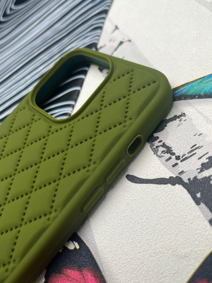 Quilted Matte Silicone Case