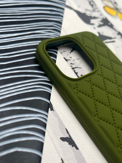 Quilted Matte Silicone Case