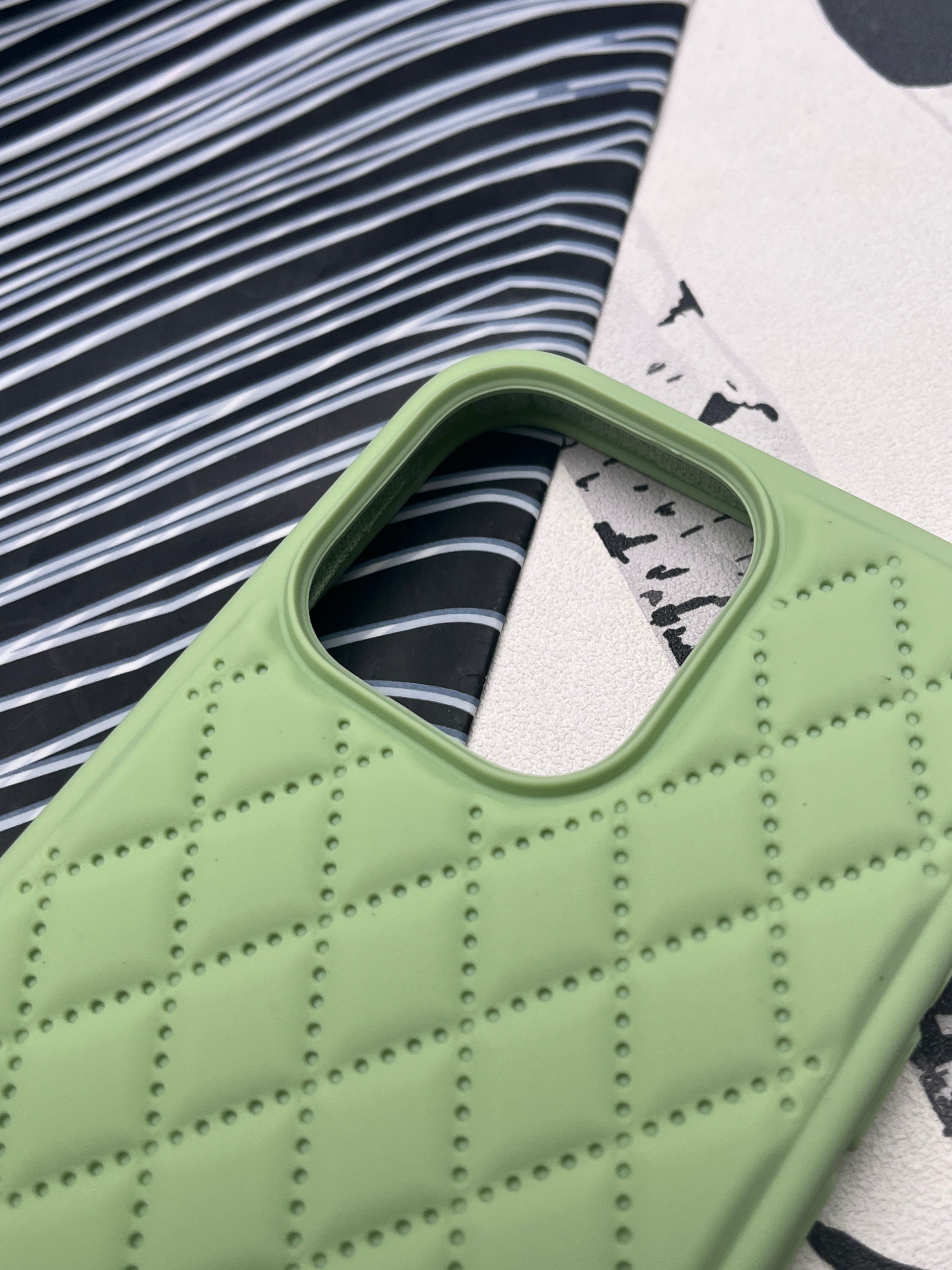 Quilted Matte Silicone Case