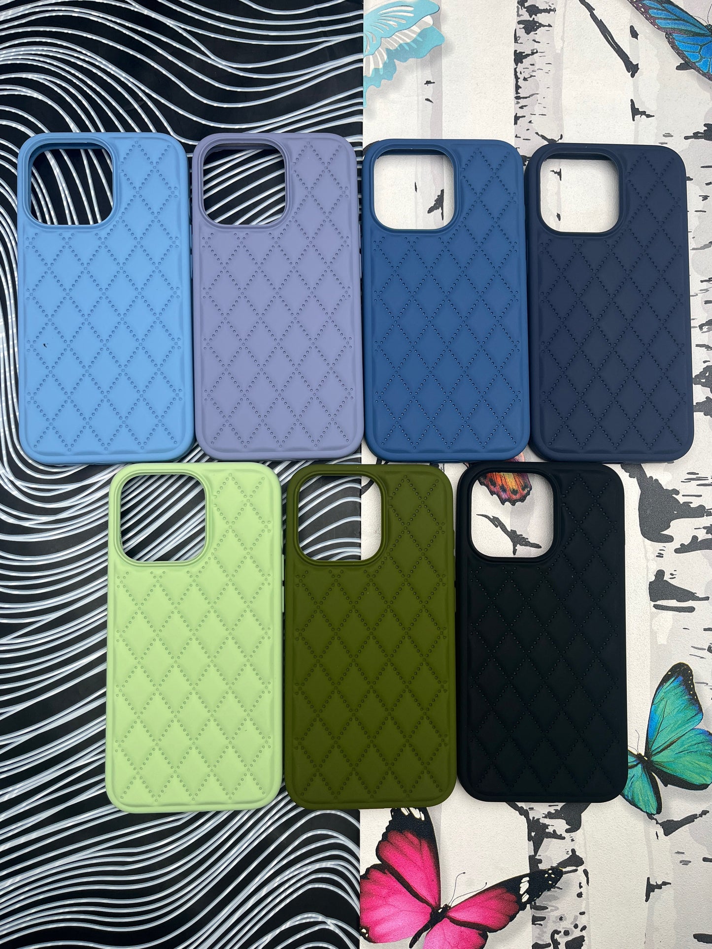 Quilted Matte Silicone Case