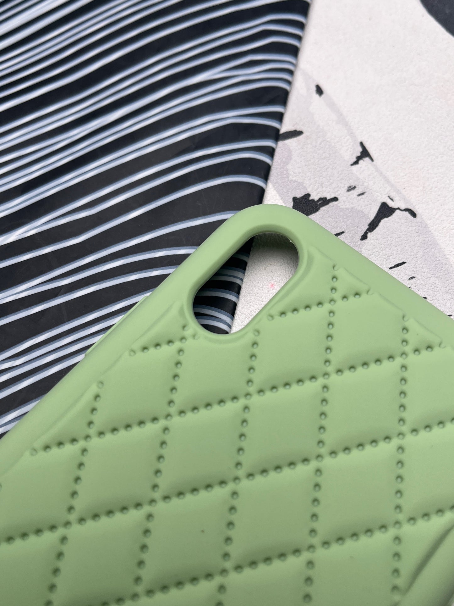 Quilted Matte Silicone Case