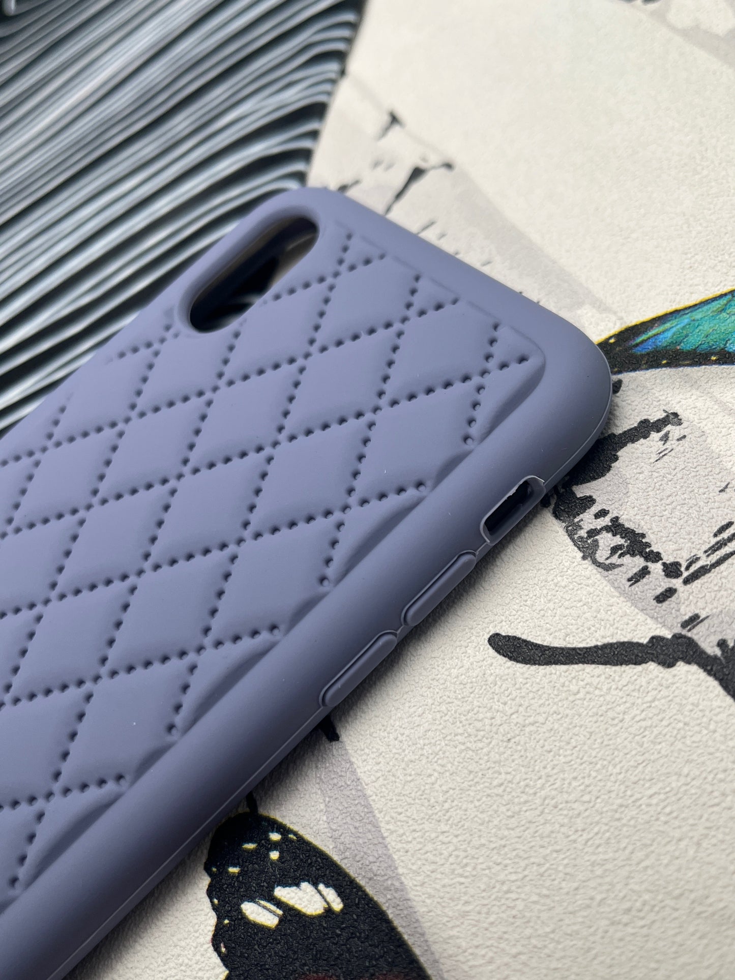 Quilted Matte Silicone Case