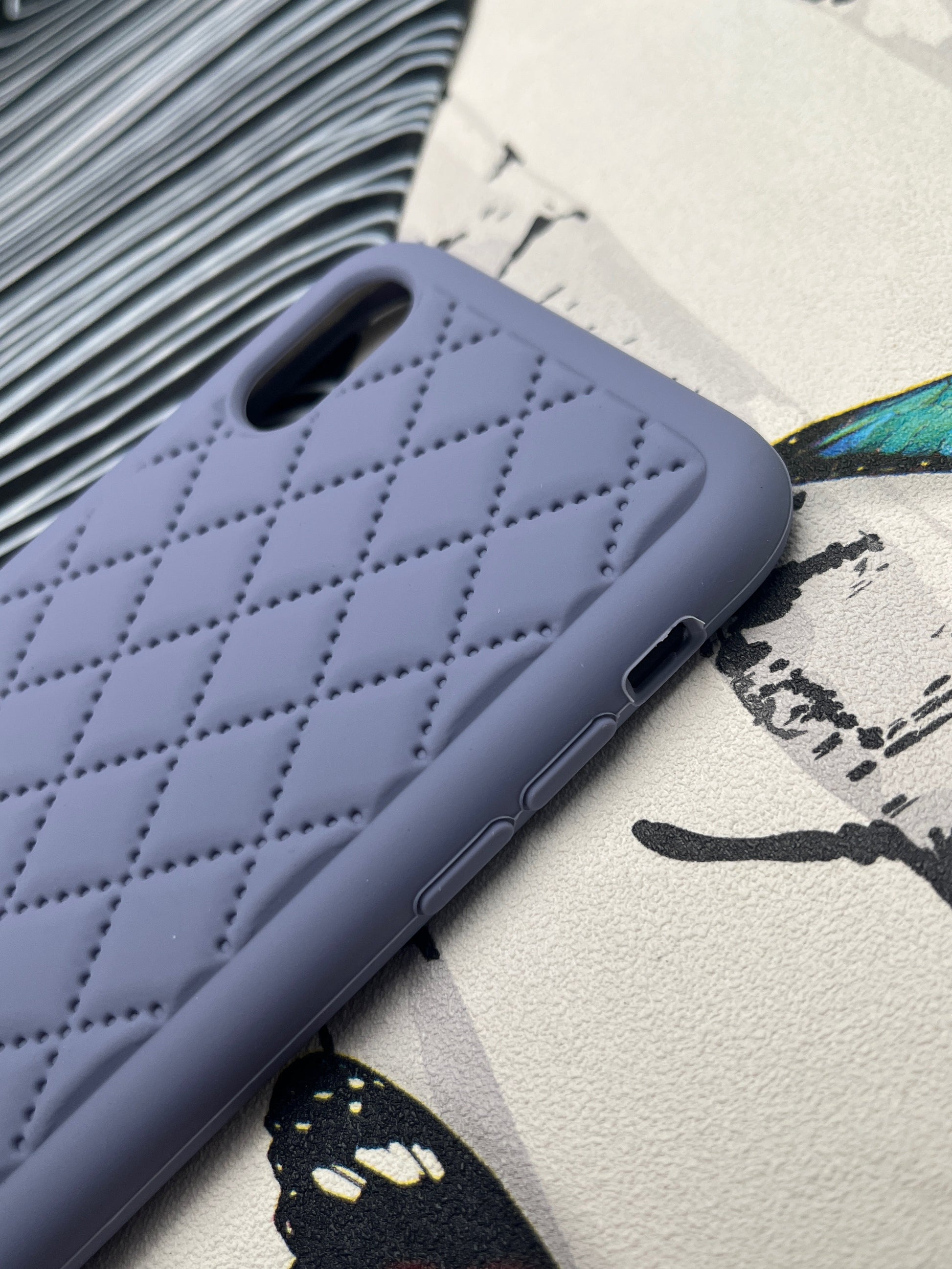 Quilted Matte Silicone Case