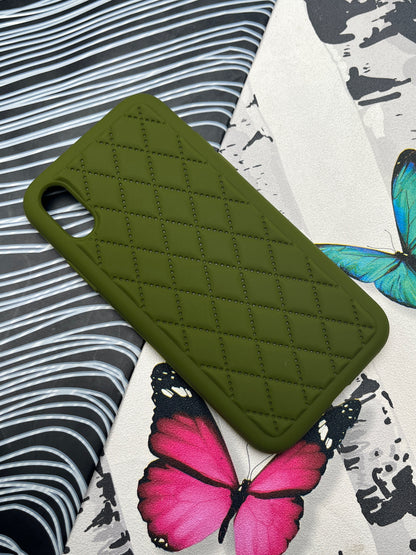 Quilted Matte Silicone Case