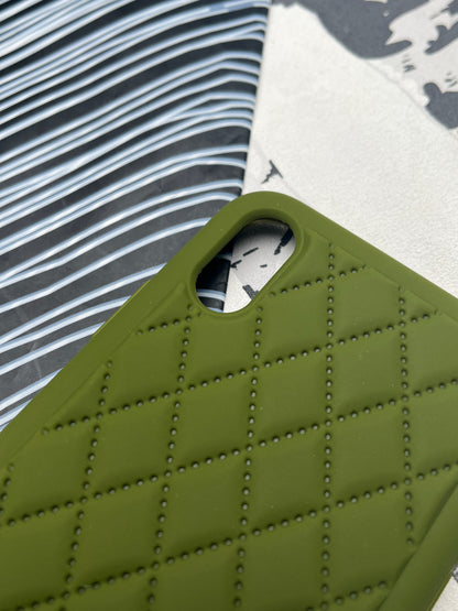 Quilted Matte Silicone Case