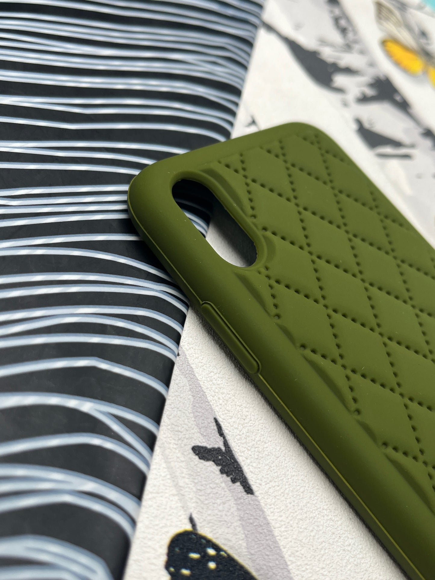 Quilted Matte Silicone Case