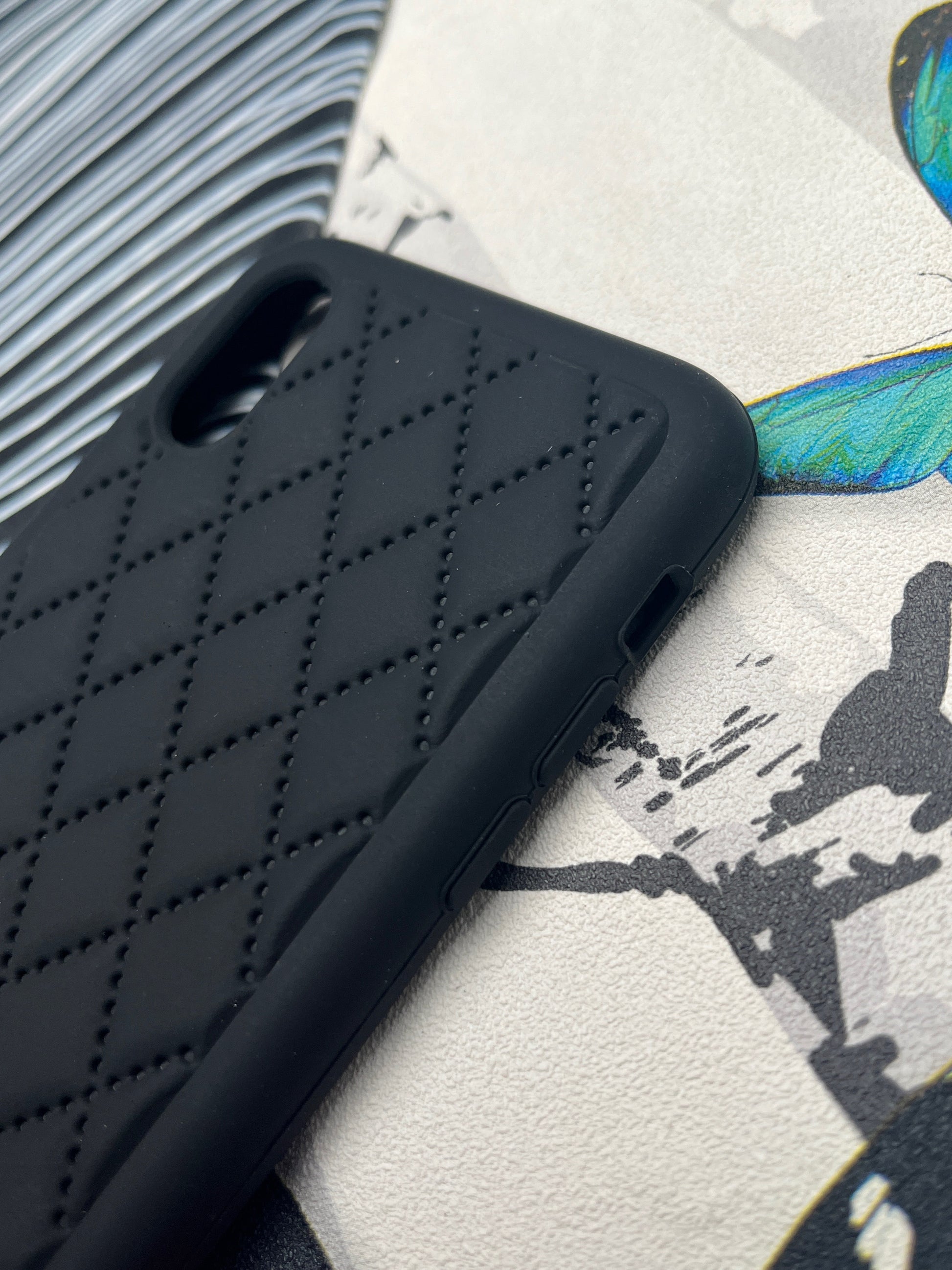 Quilted Matte Silicone Case