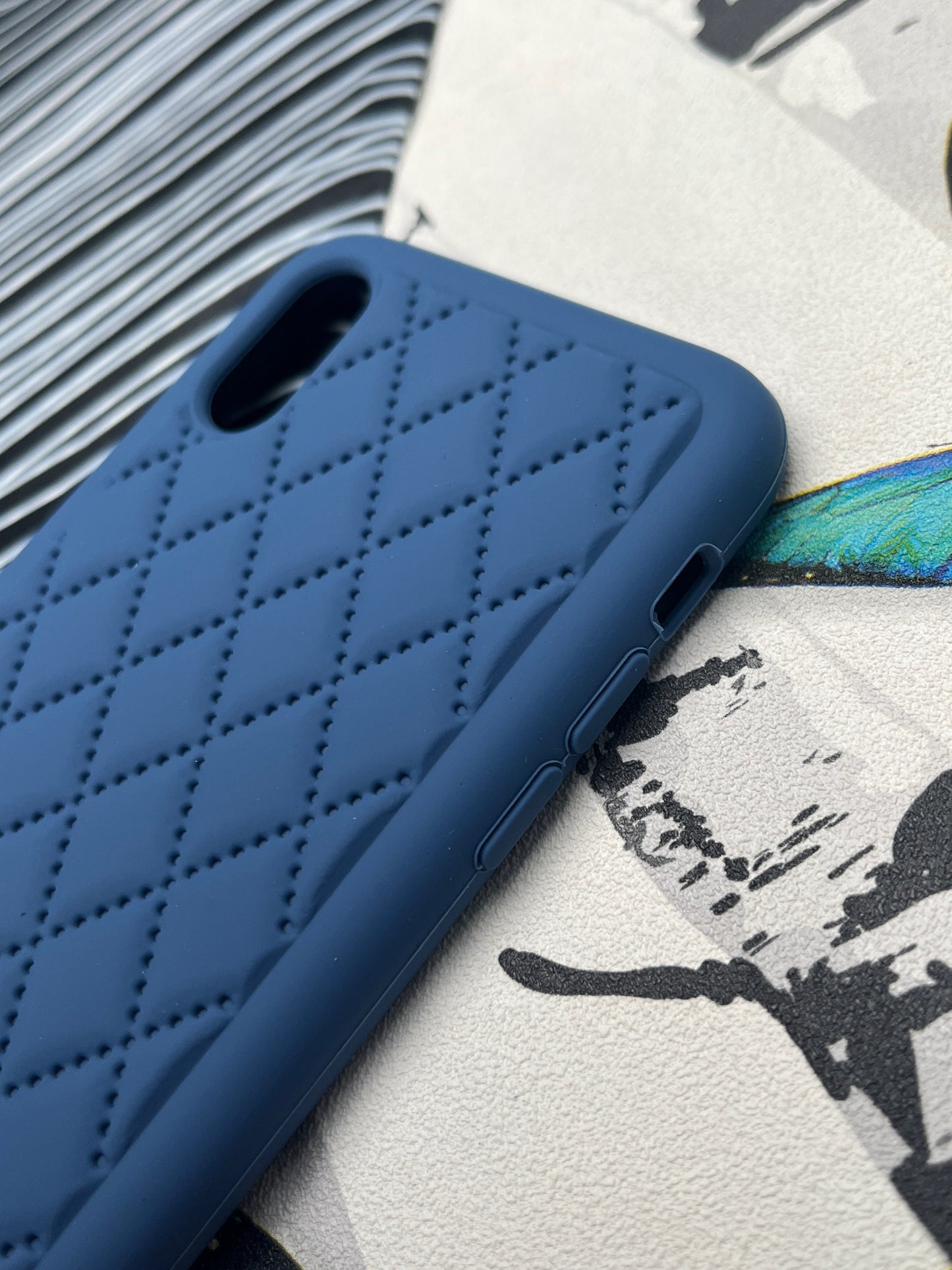 Quilted Matte Silicone Case