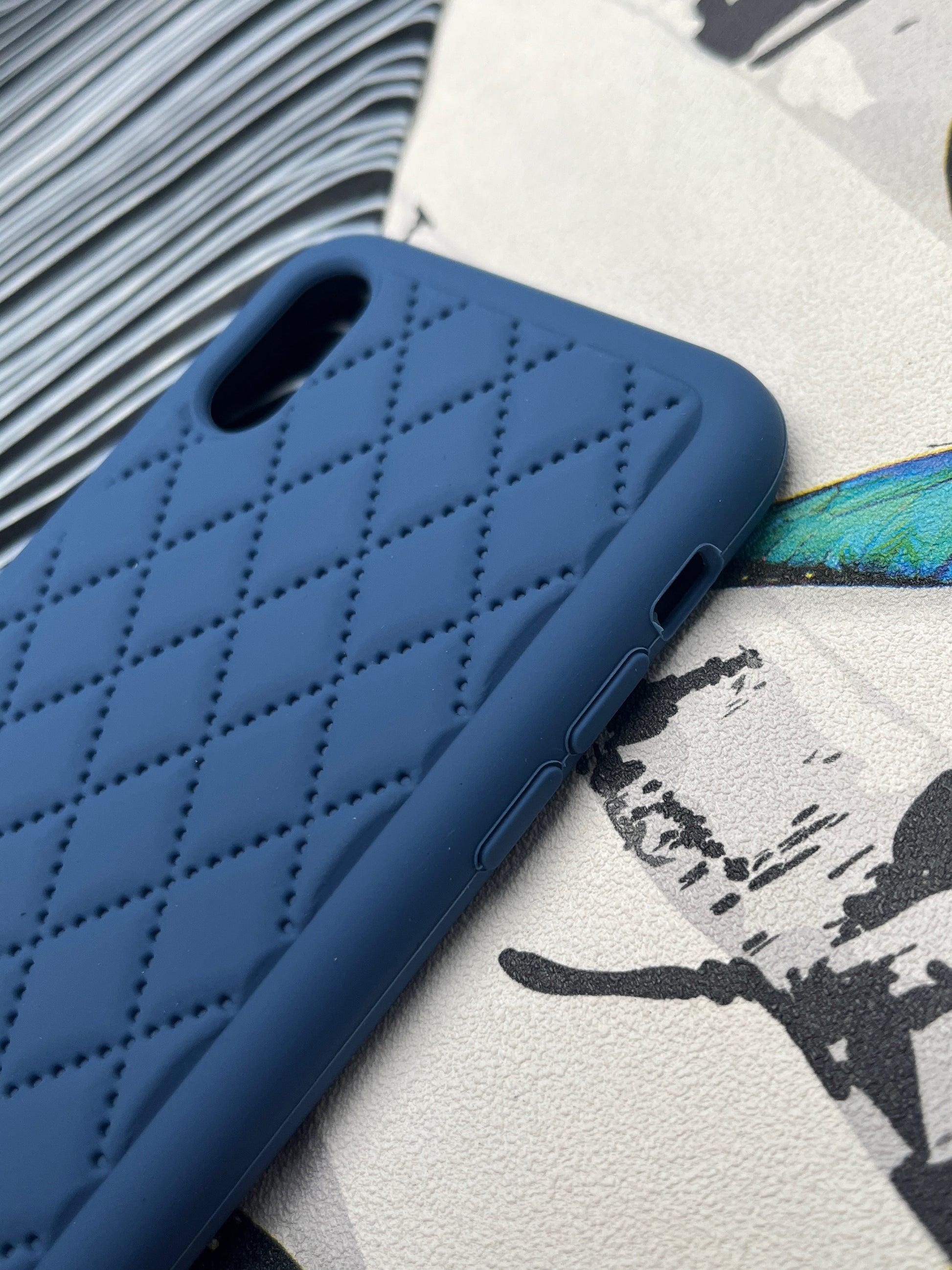 Quilted Matte Silicone Case