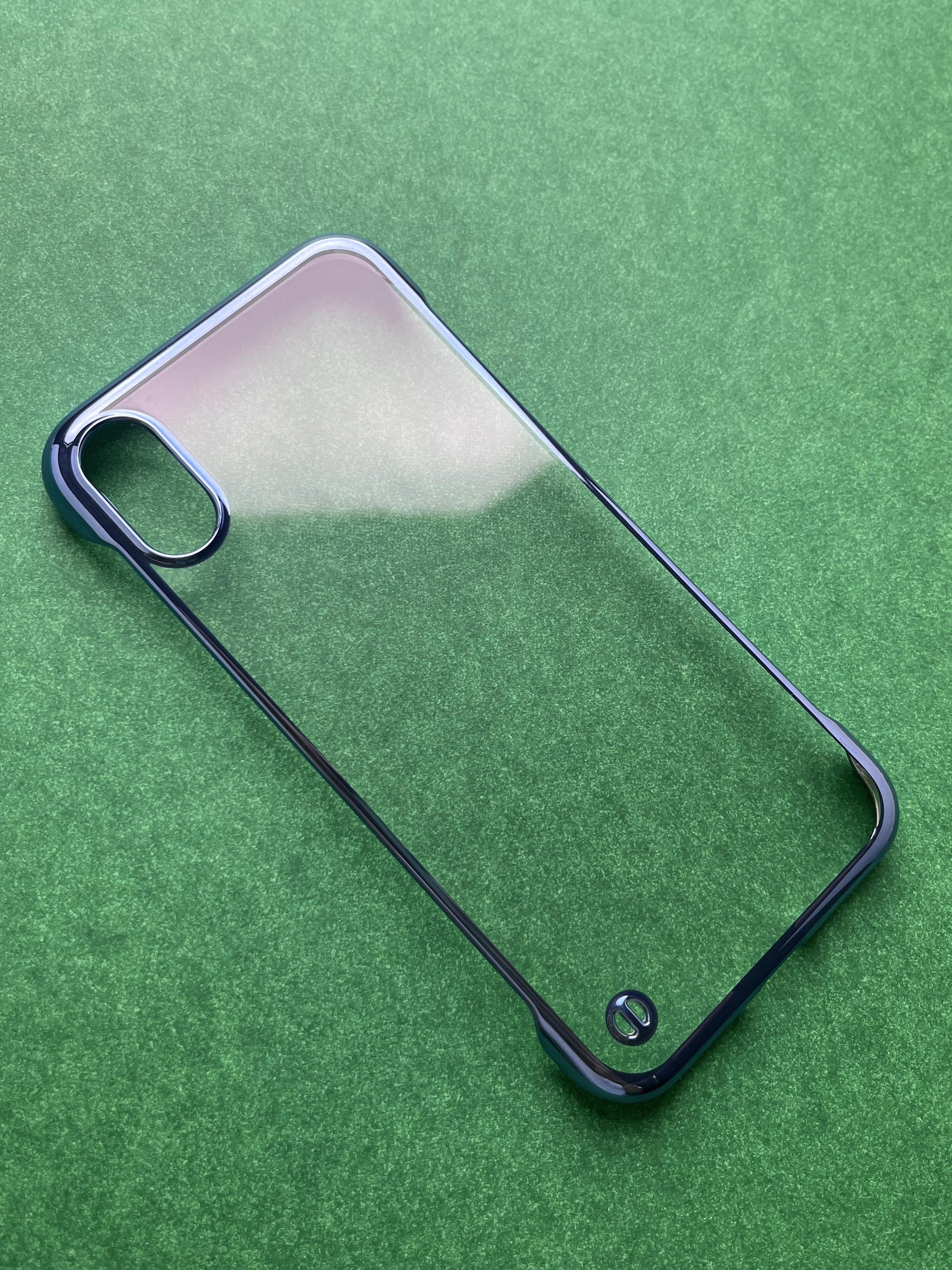 Blue Non Yellow Ultra Slim Electroplating Two Cut case for iPhone