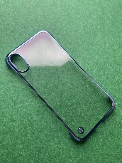 Blue Non Yellow Ultra Slim Electroplating Two Cut case for iPhone