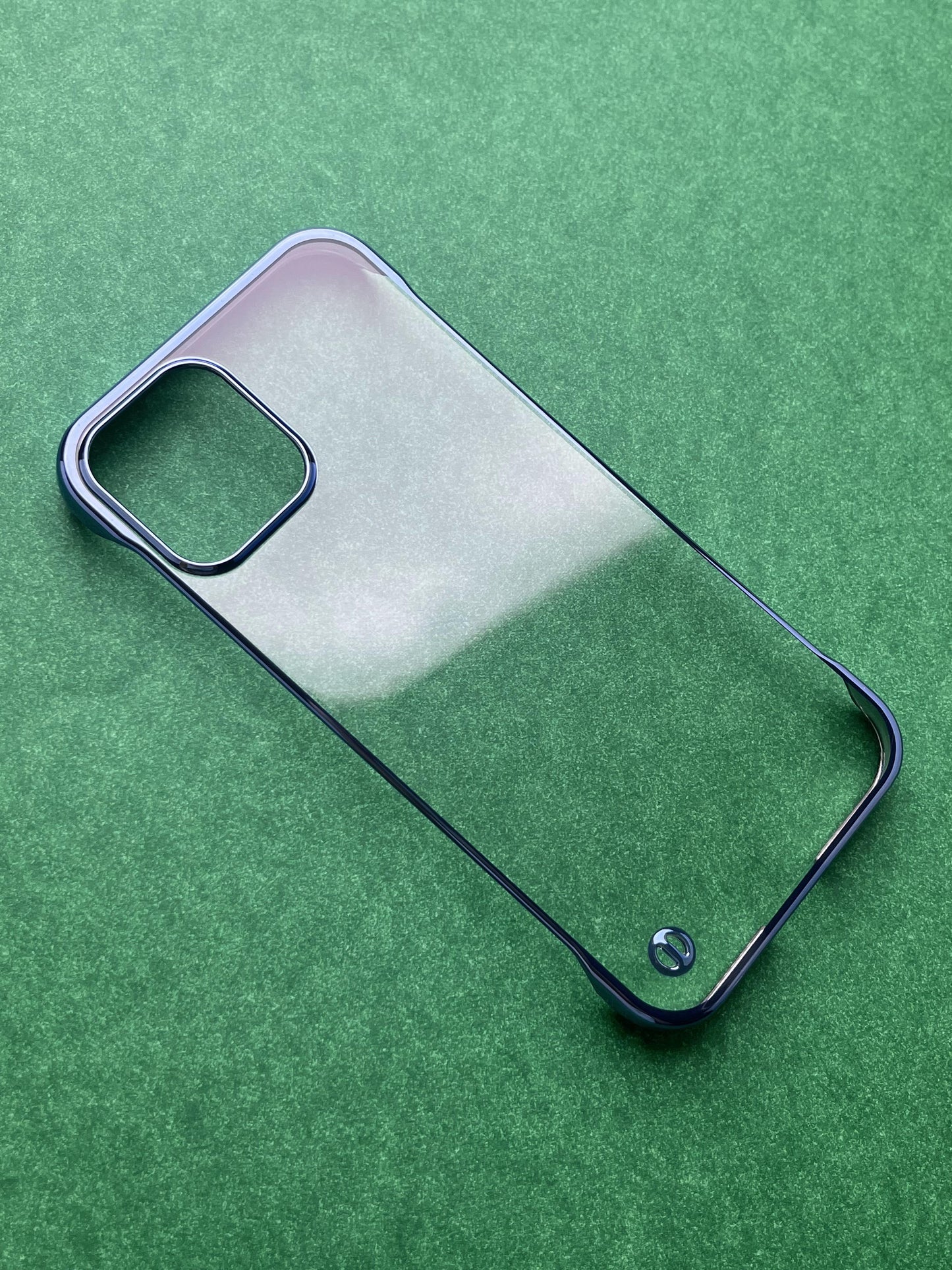 Blue Non Yellow Ultra Slim Electroplating Two Cut case for iPhone