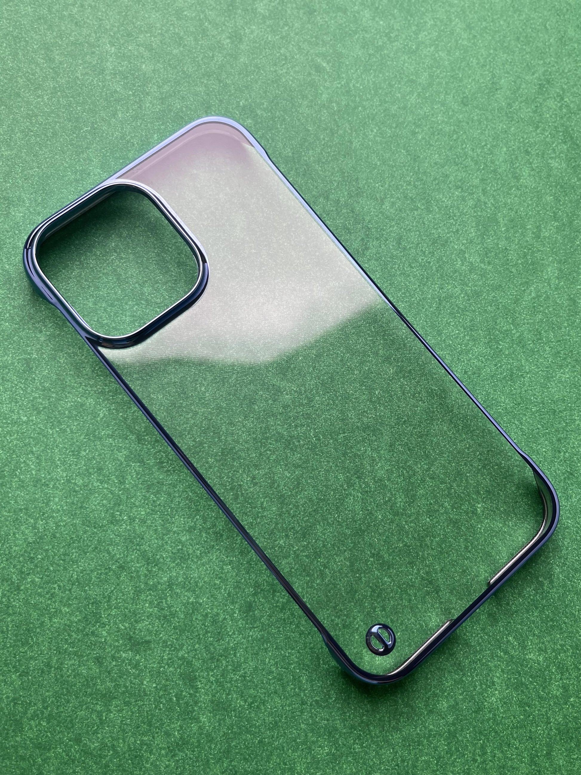 Blue Non Yellow Ultra Slim Electroplating Two Cut case for iPhone