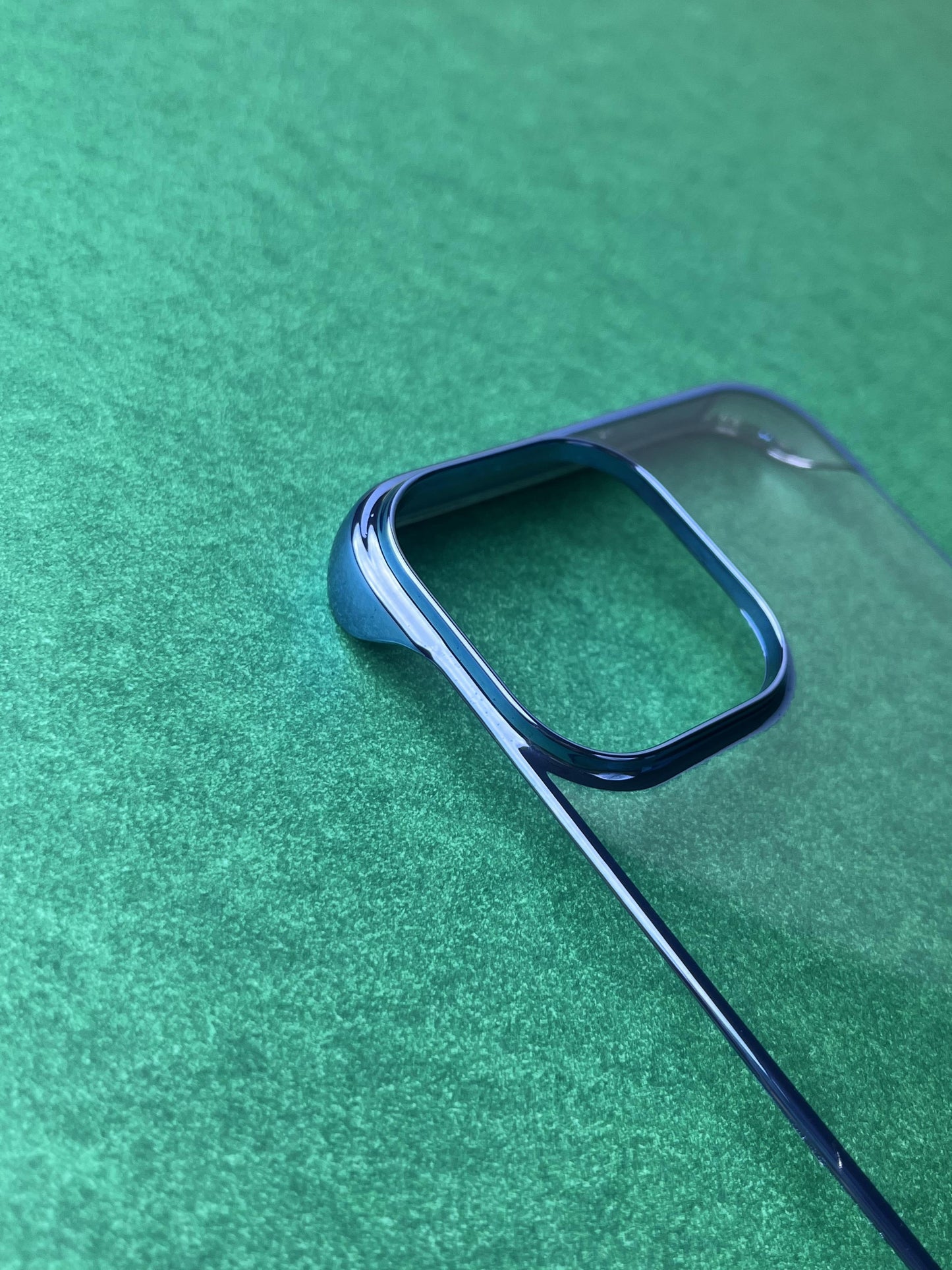 Blue Non Yellow Ultra Slim Electroplating Two Cut case for iPhone