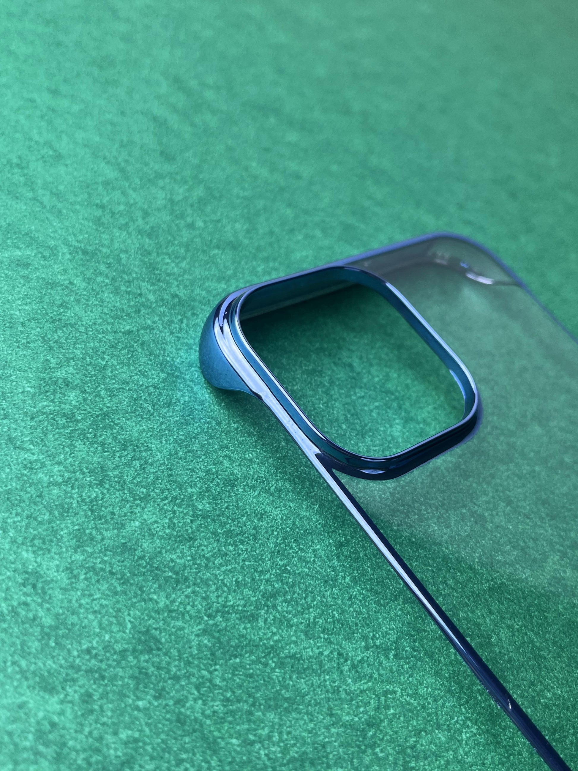 Blue Non Yellow Ultra Slim Electroplating Two Cut case for iPhone