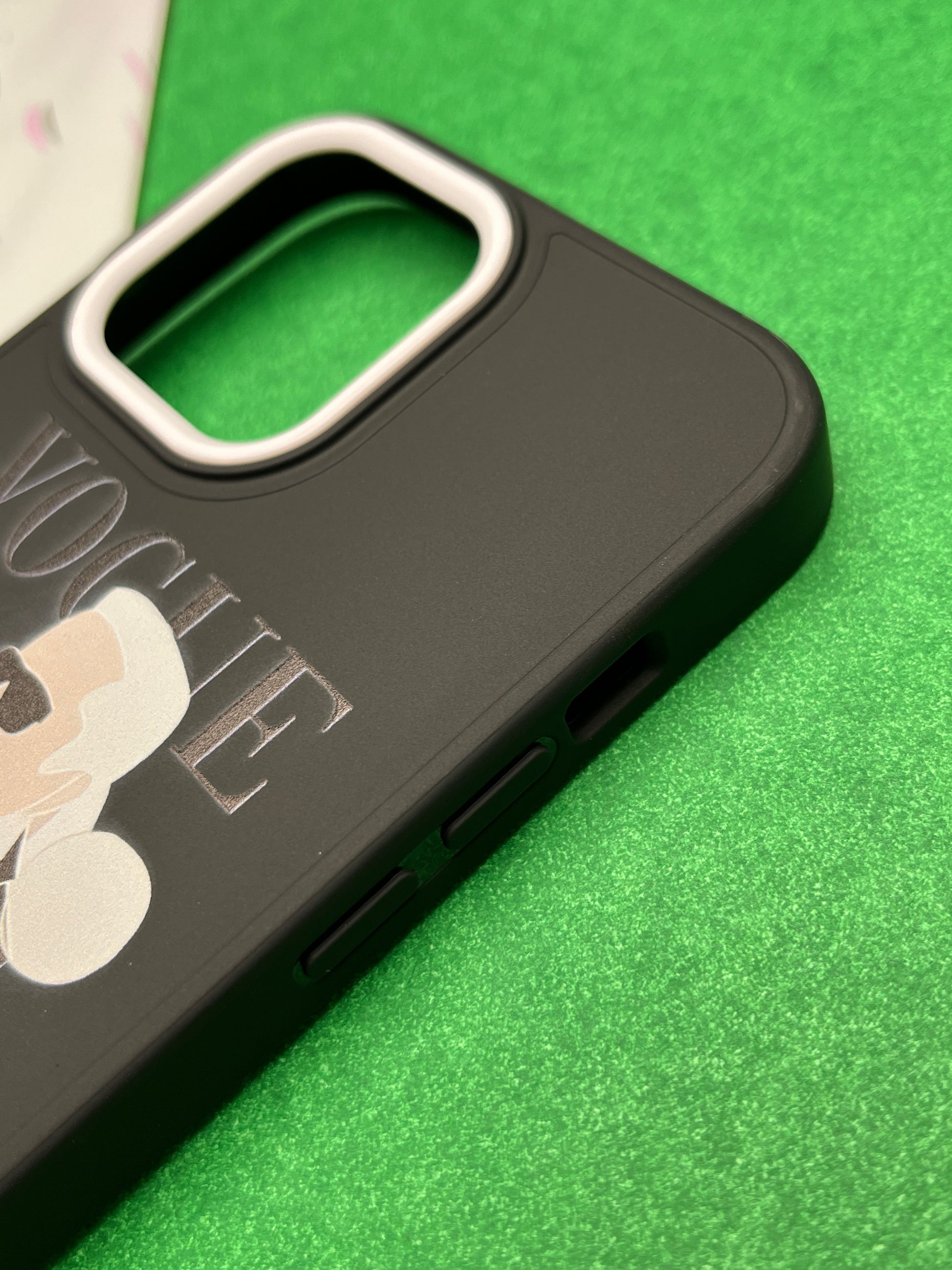 Karl Lagerfeld Agent Print Matte Soft Silicone Case For iPhone