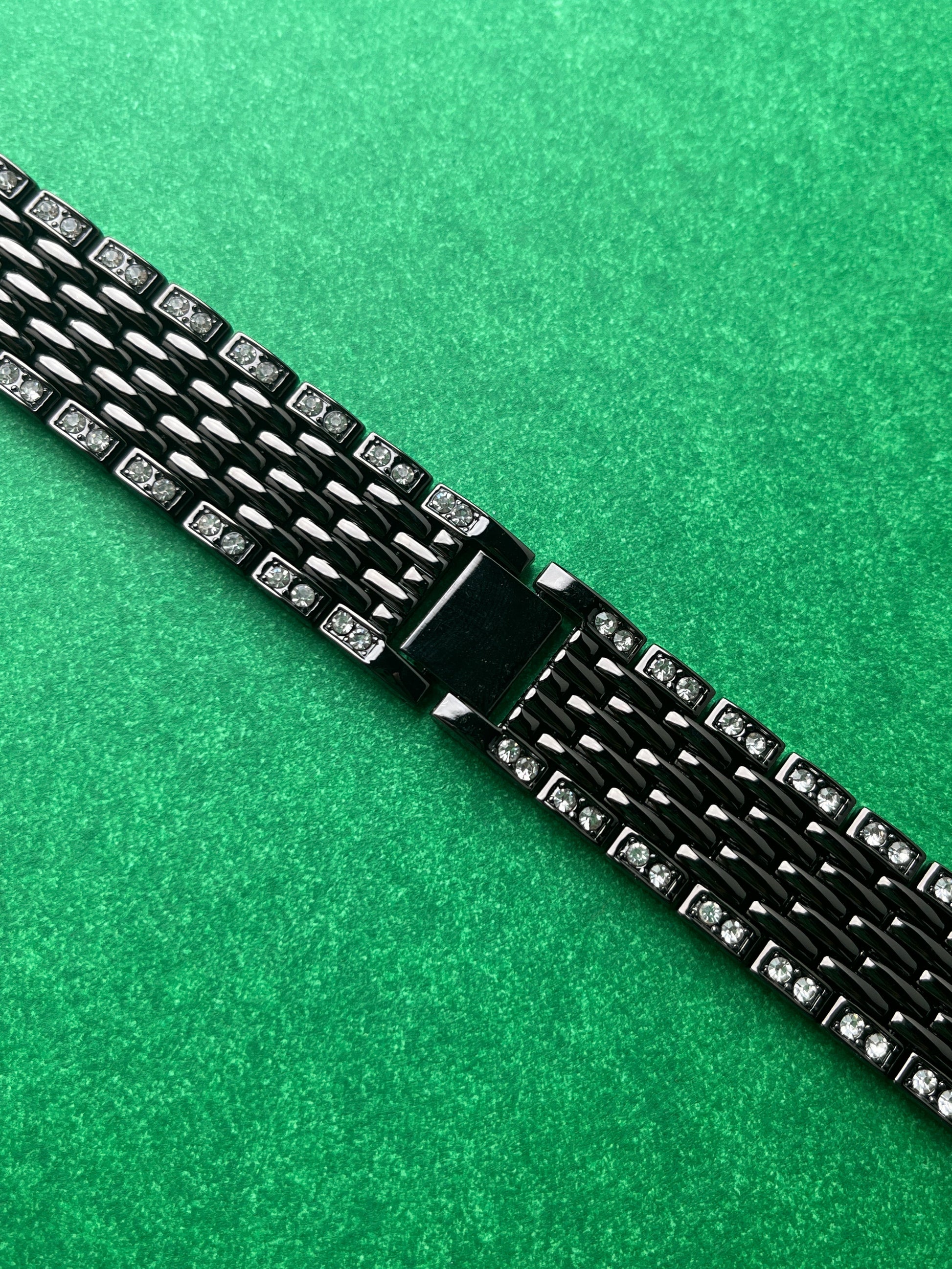 Glaring Diamond Stainless Steel Strap