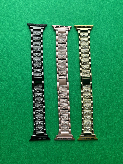 Diamond Rouge Glossy Steel Strap 