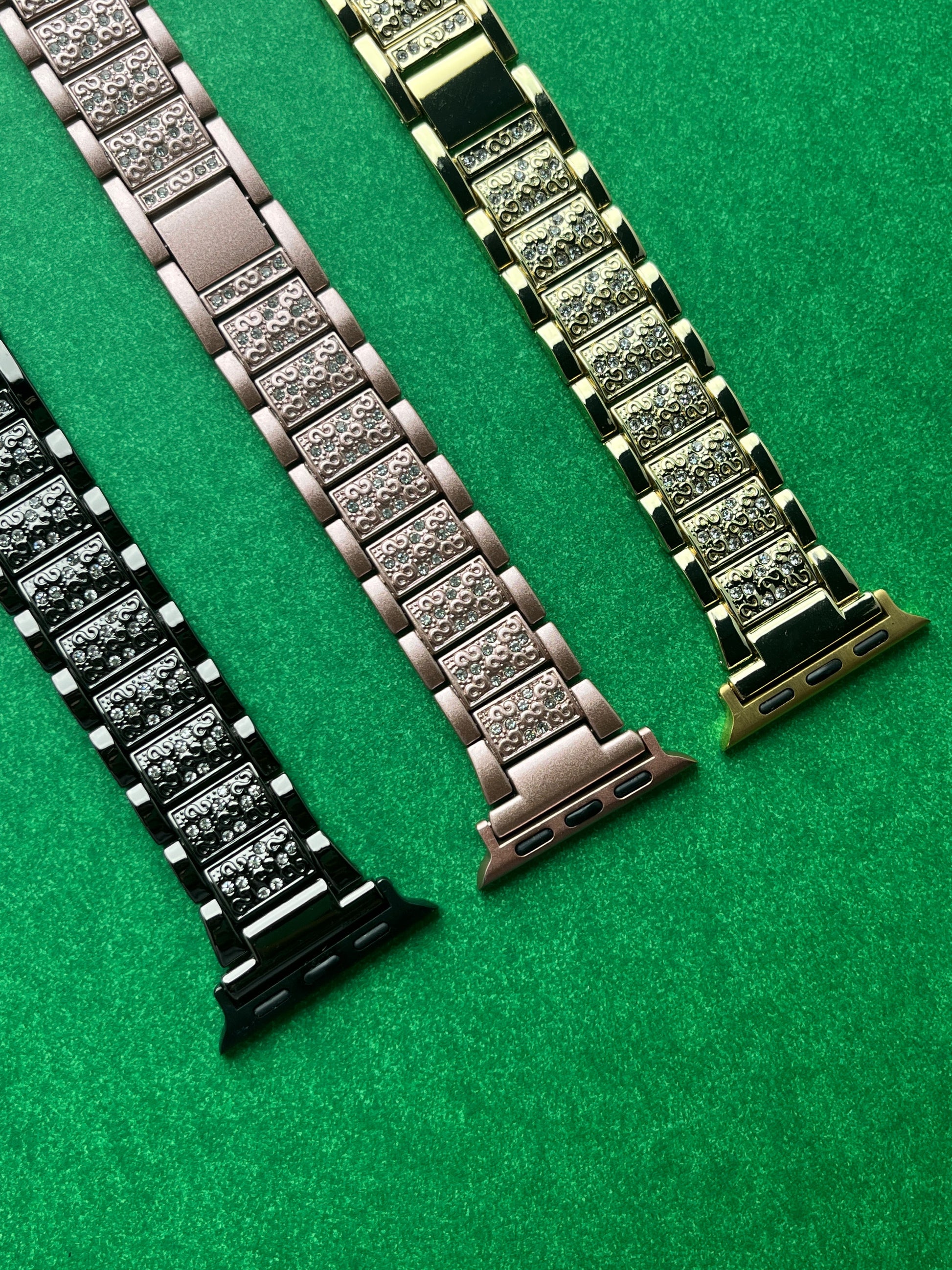 Diamond Rouge Glossy Steel Strap 