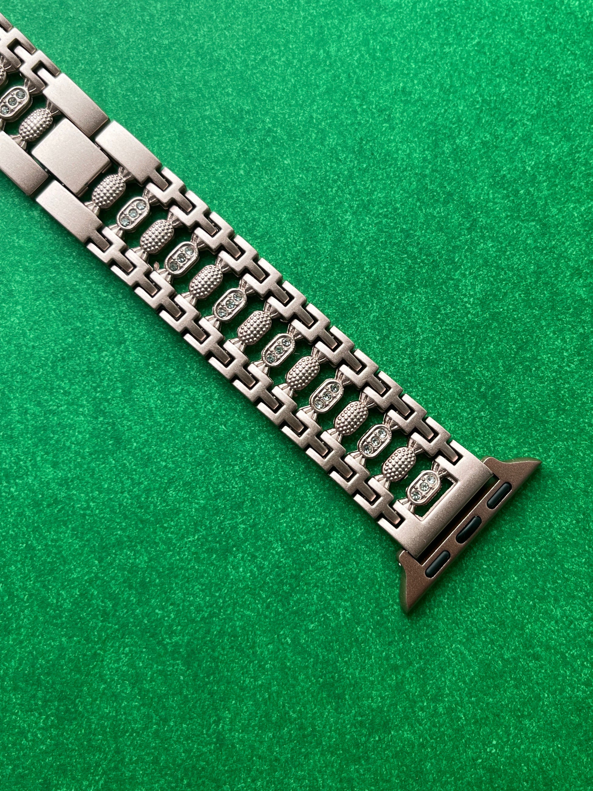 Pinstripe Diamond Metal Strap 