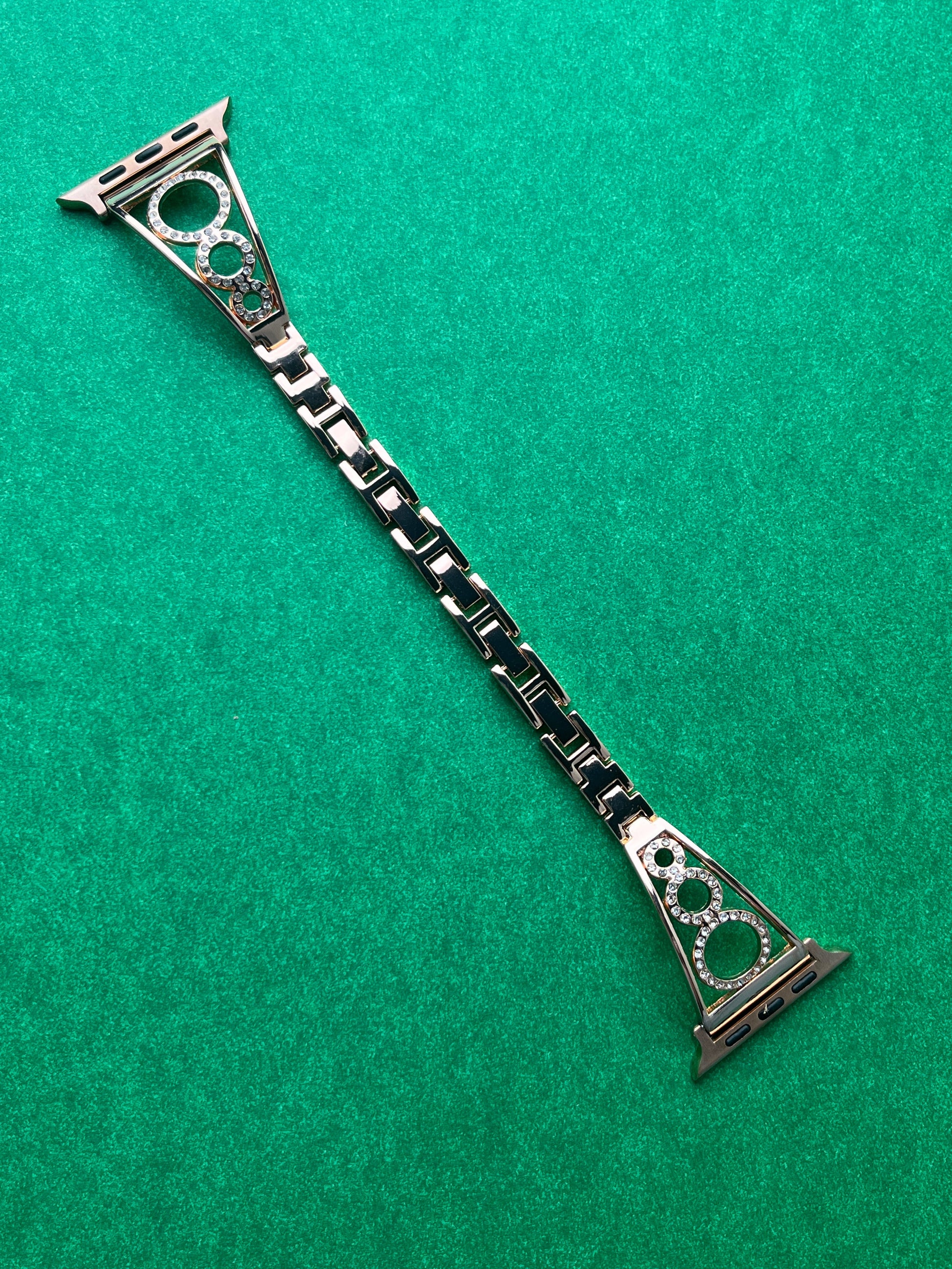 Rhinestone Diamond Round Bangle Strap