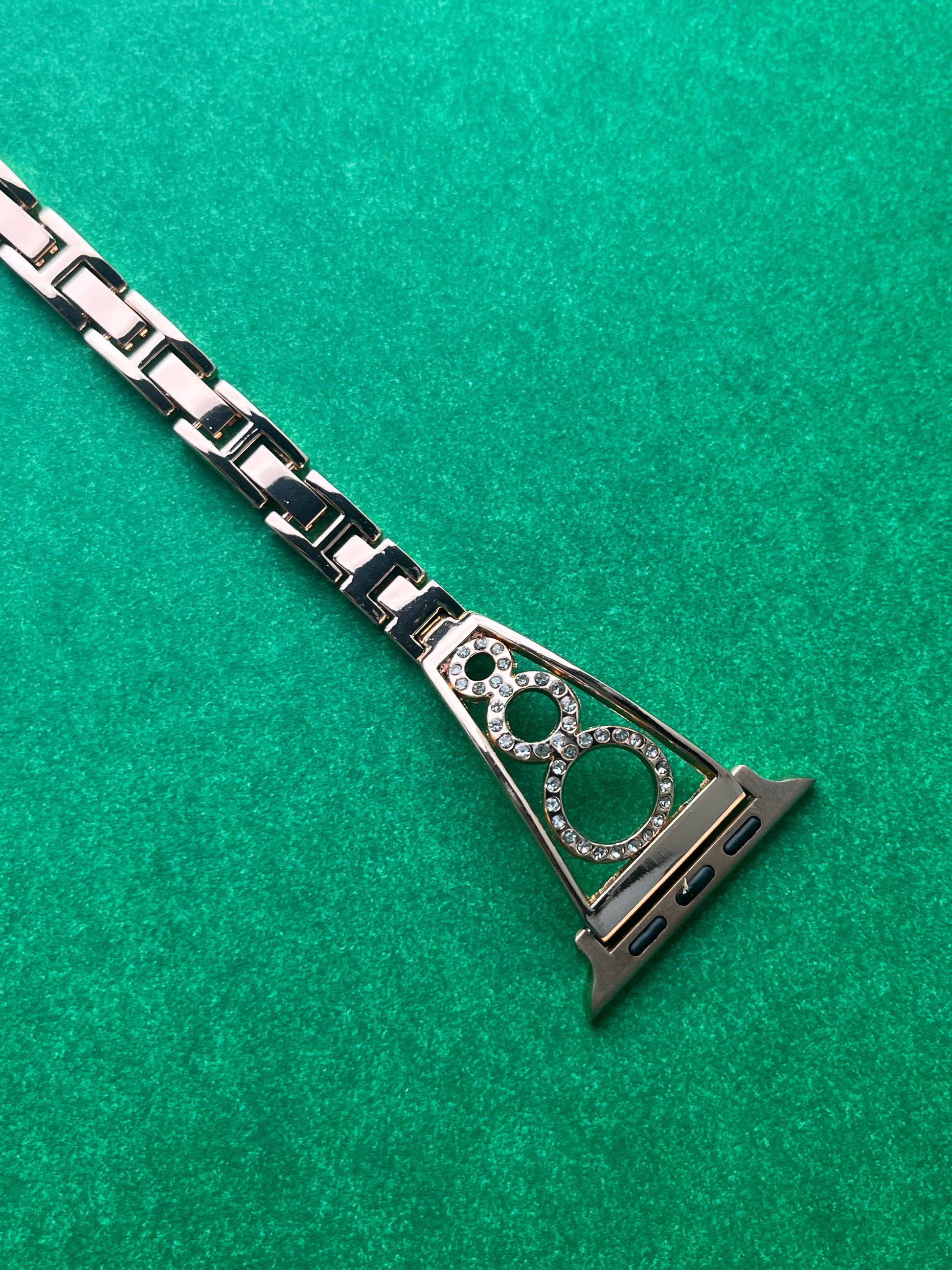 Rhinestone Diamond Round Bangle Strap