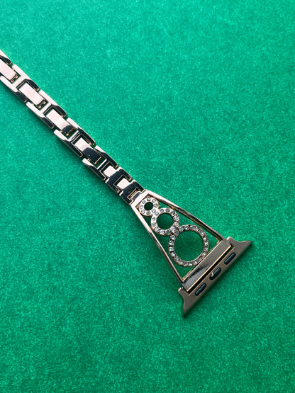 Rhinestone Diamond Round Bangle Strap