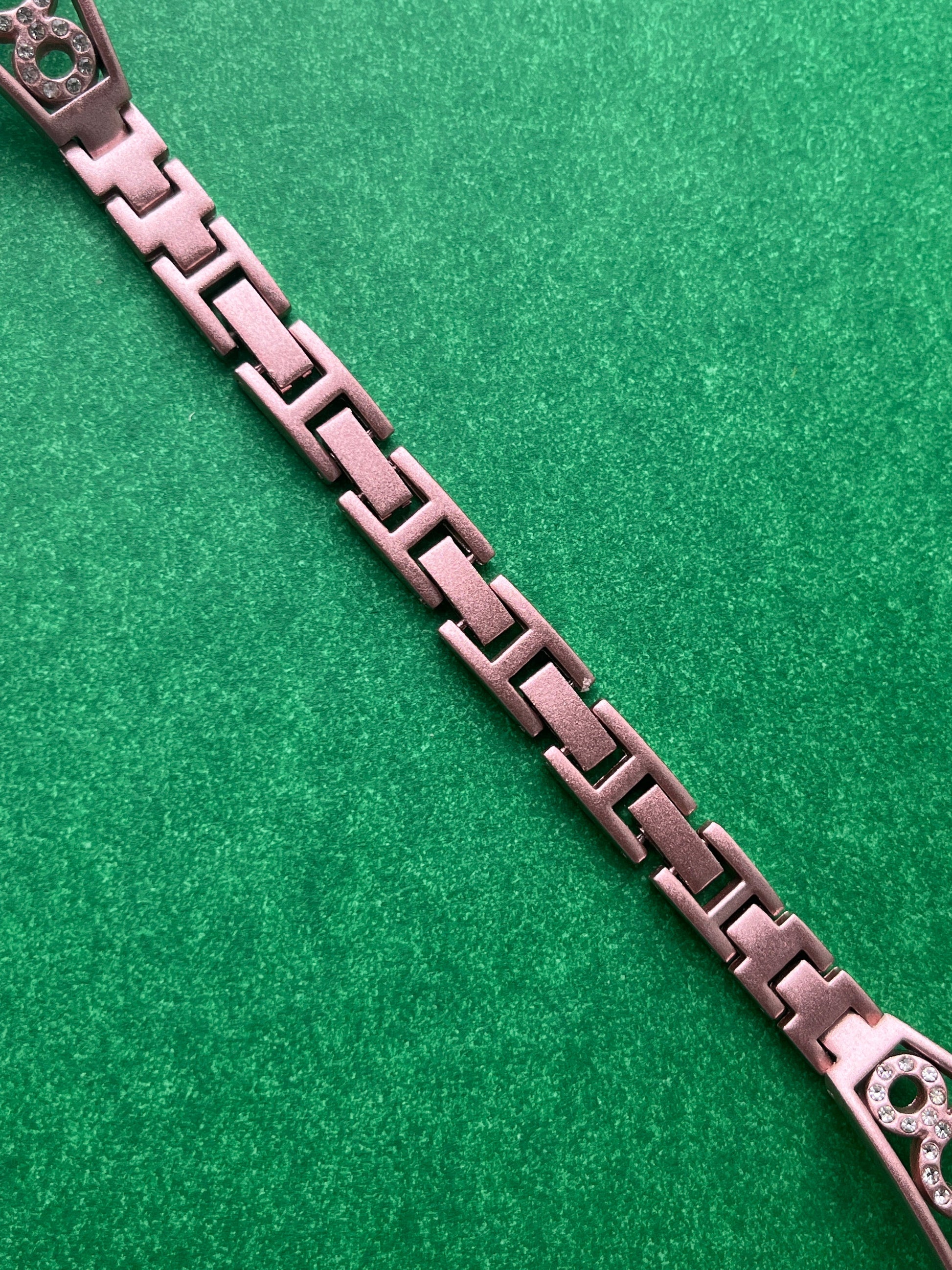 Rhinestone Diamond Round Bangle Strap