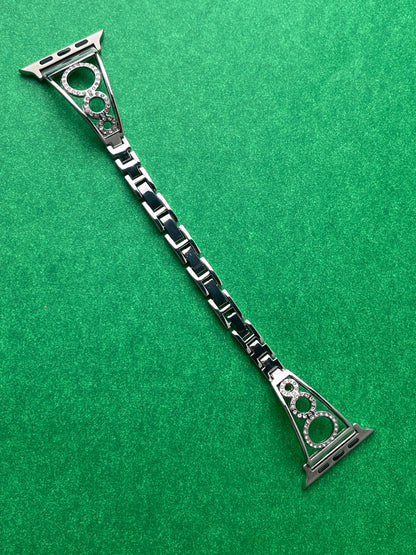 Rhinestone Diamond Round Bangle Strap