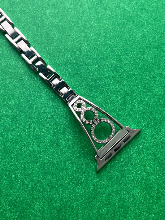 Rhinestone Diamond Round Bangle Strap