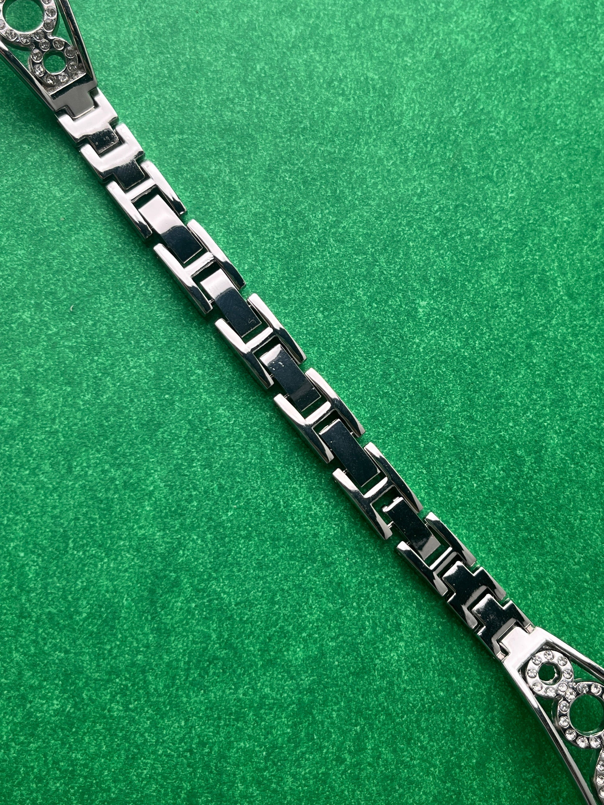 Rhinestone Diamond Round Bangle Strap