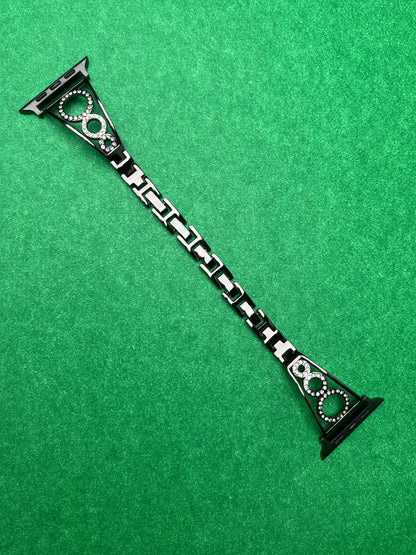 Rhinestone Diamond Round Bangle Strap For Apple Watch