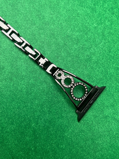 Rhinestone Diamond Round Bangle Strap For Apple Watch