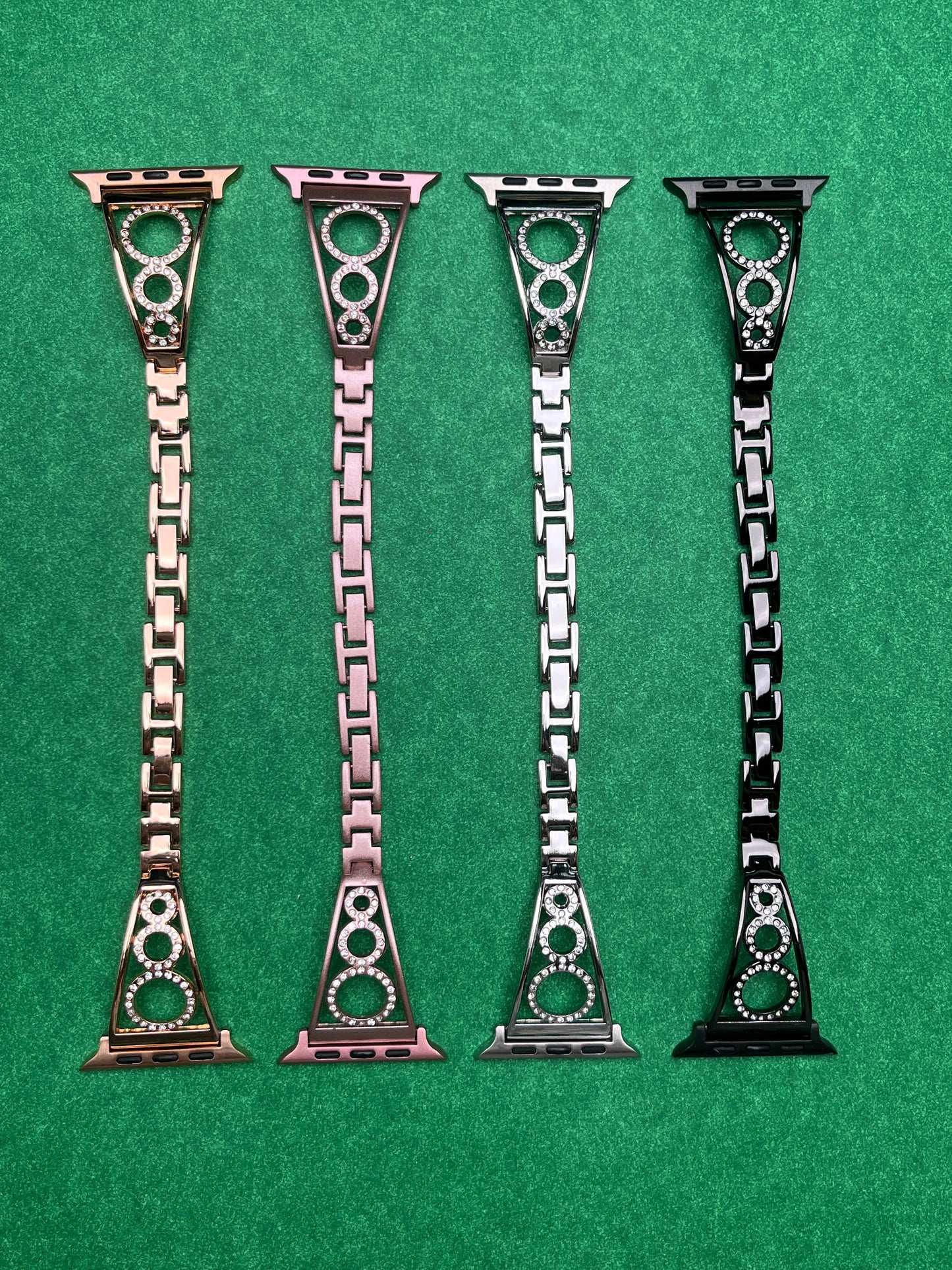 Rhinestone Diamond Round Bangle Strap For Apple Watch