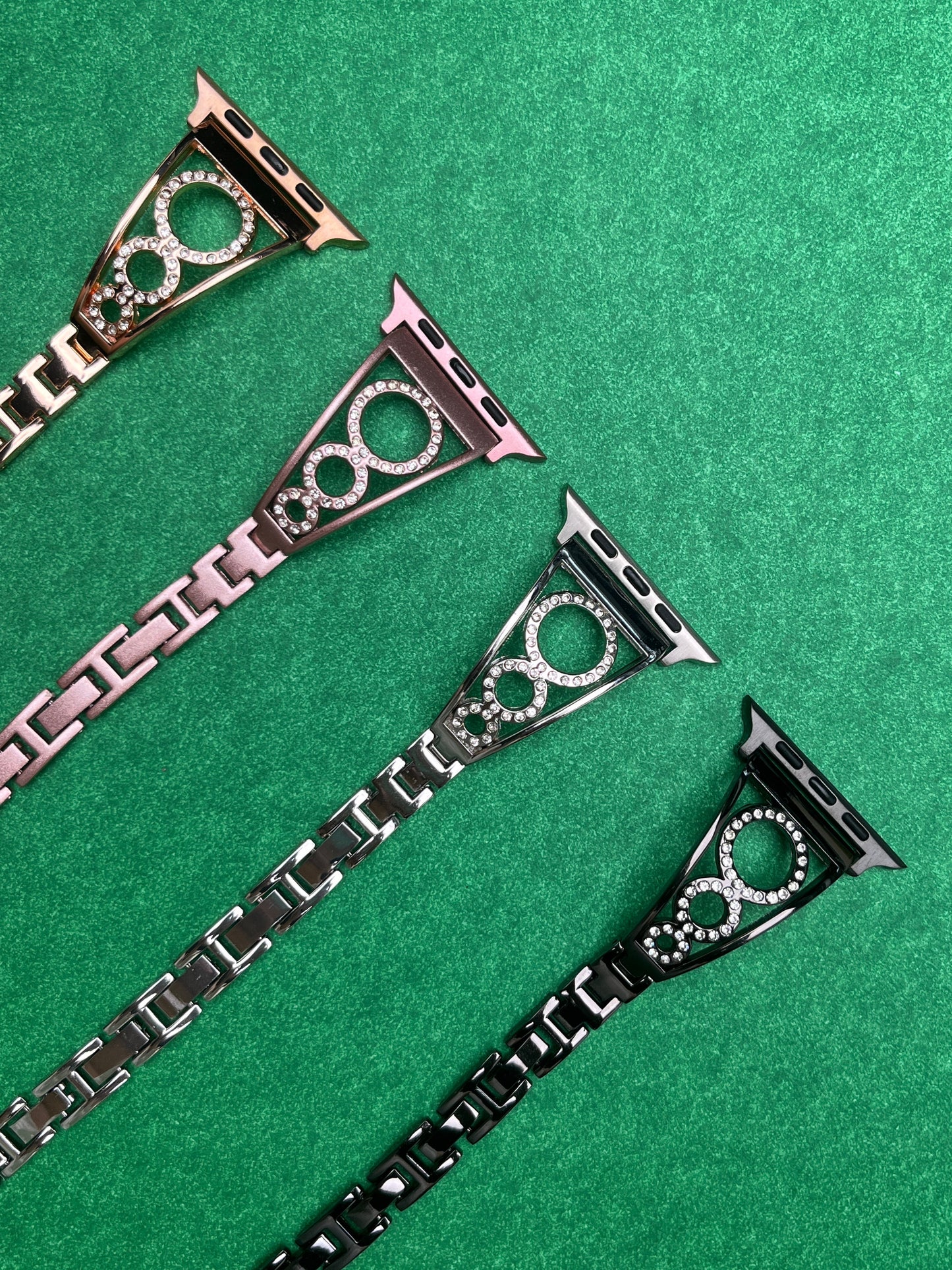 Rhinestone Diamond Round Bangle Strap For Apple Watch