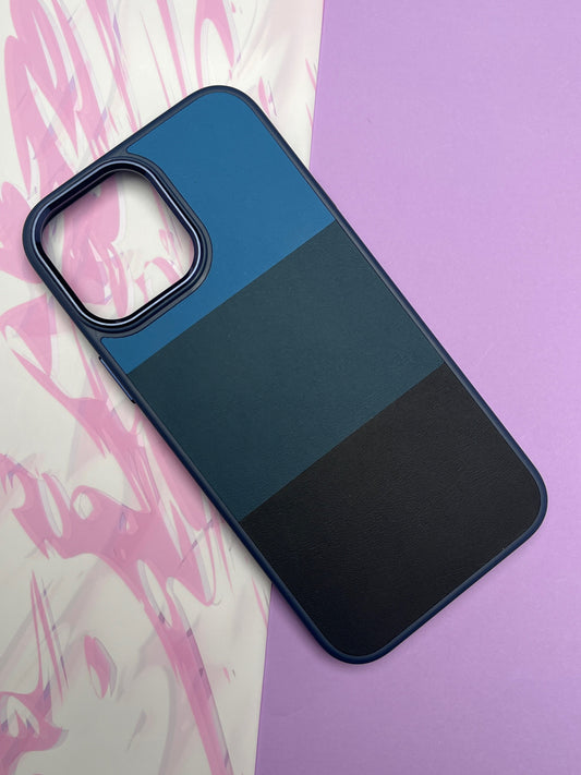 Fantastic Brown Black Ring Tri Color Leather Case For iPhone