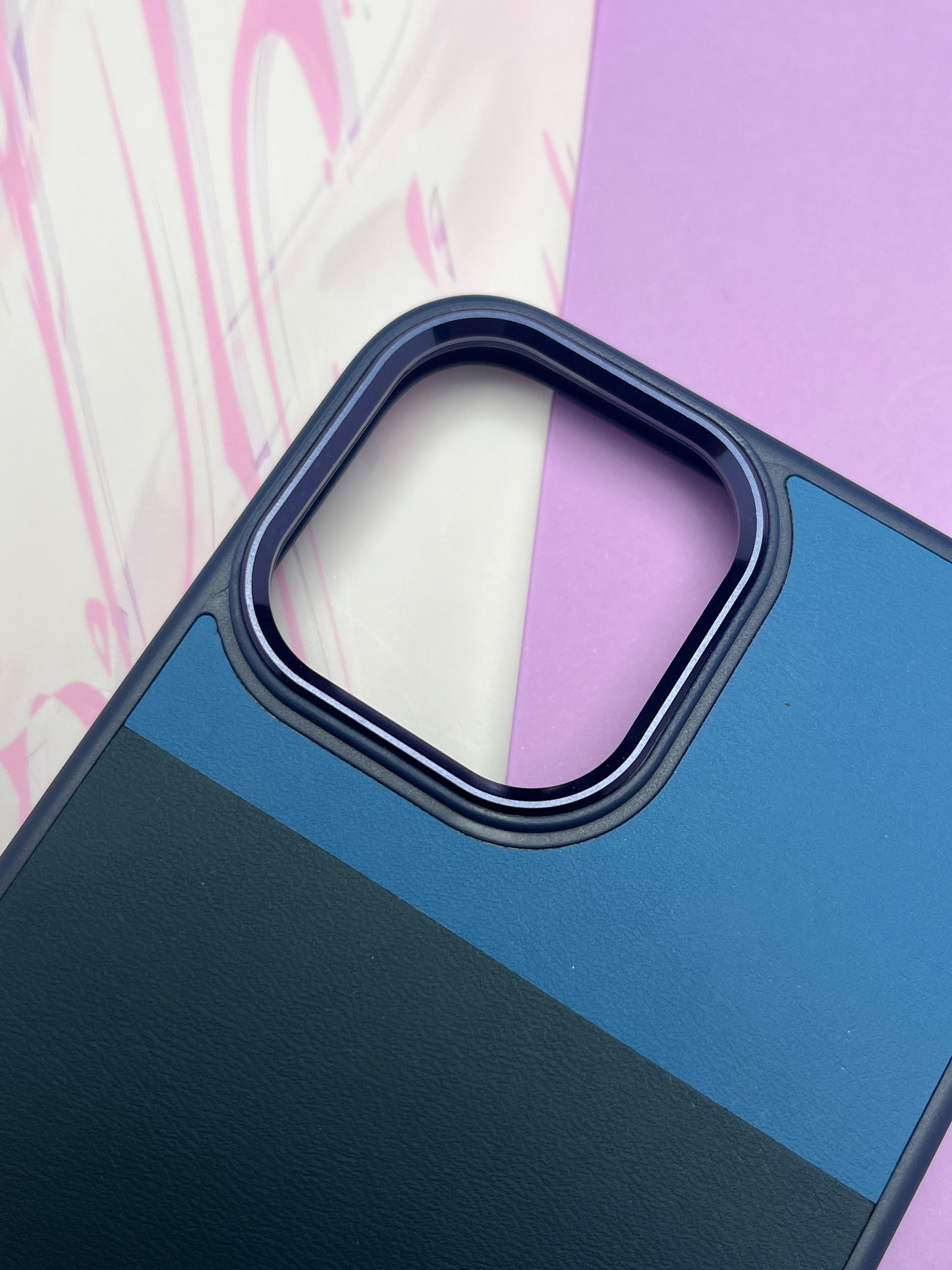 Fantastic Brown Black Ring Tri Color Leather Case For iPhone