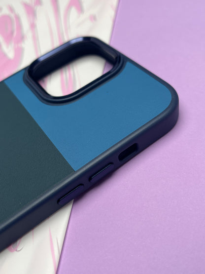 Fantastic Brown Black Ring Tri Color Leather Case For iPhone