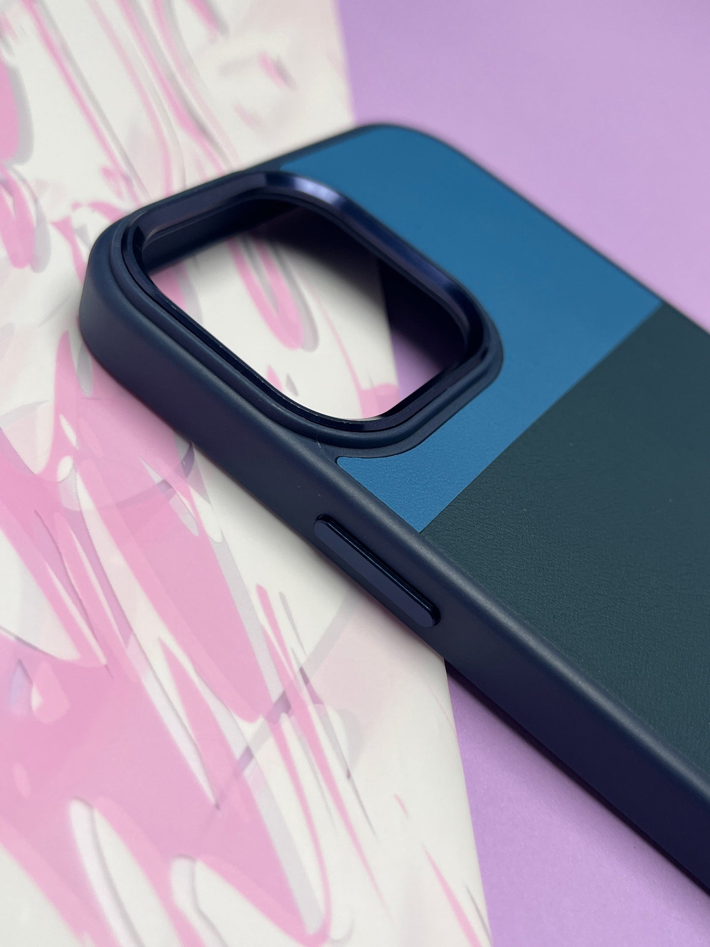 Fantastic Brown Black Ring Tri Color Leather Case For iPhone