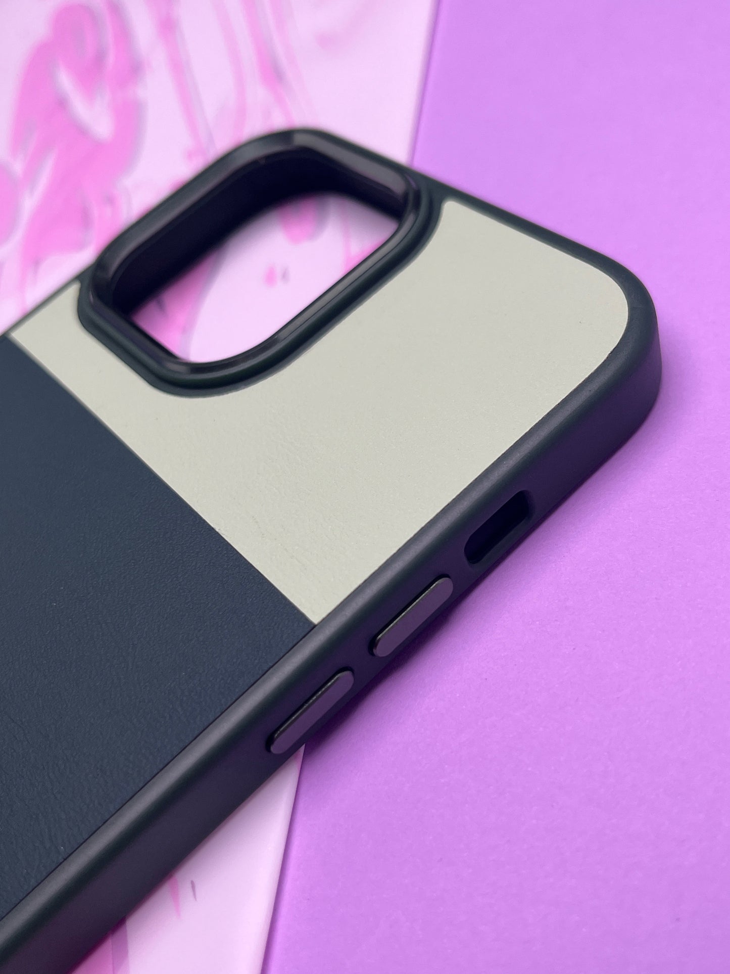 Fantastic Green Tri Color Leather Case For iPhone