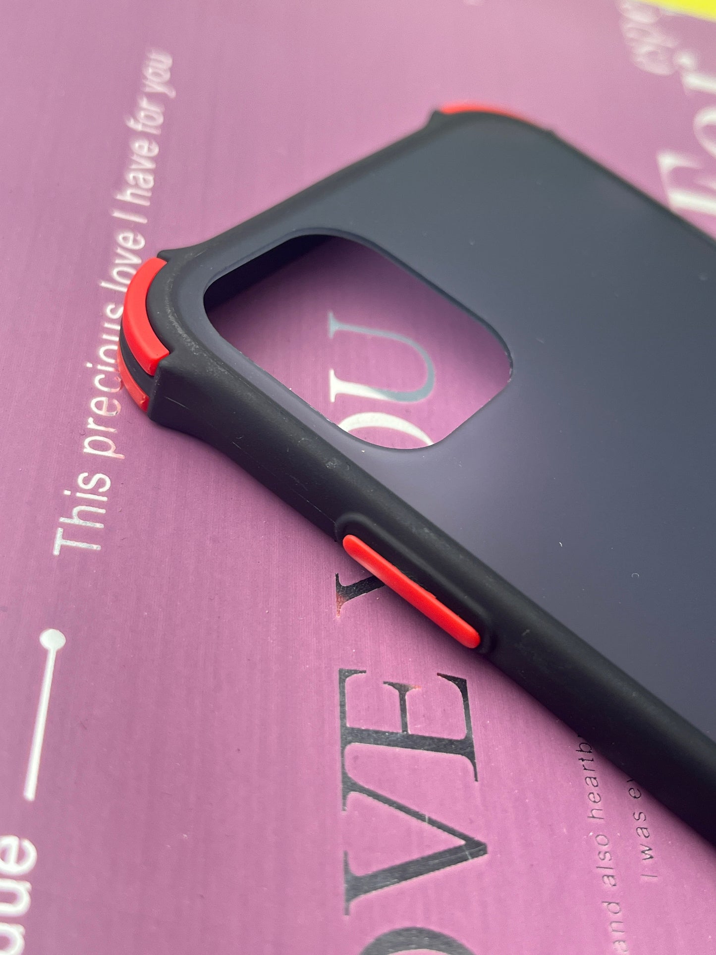 Matte Black Smoke With Corner Bumper Case