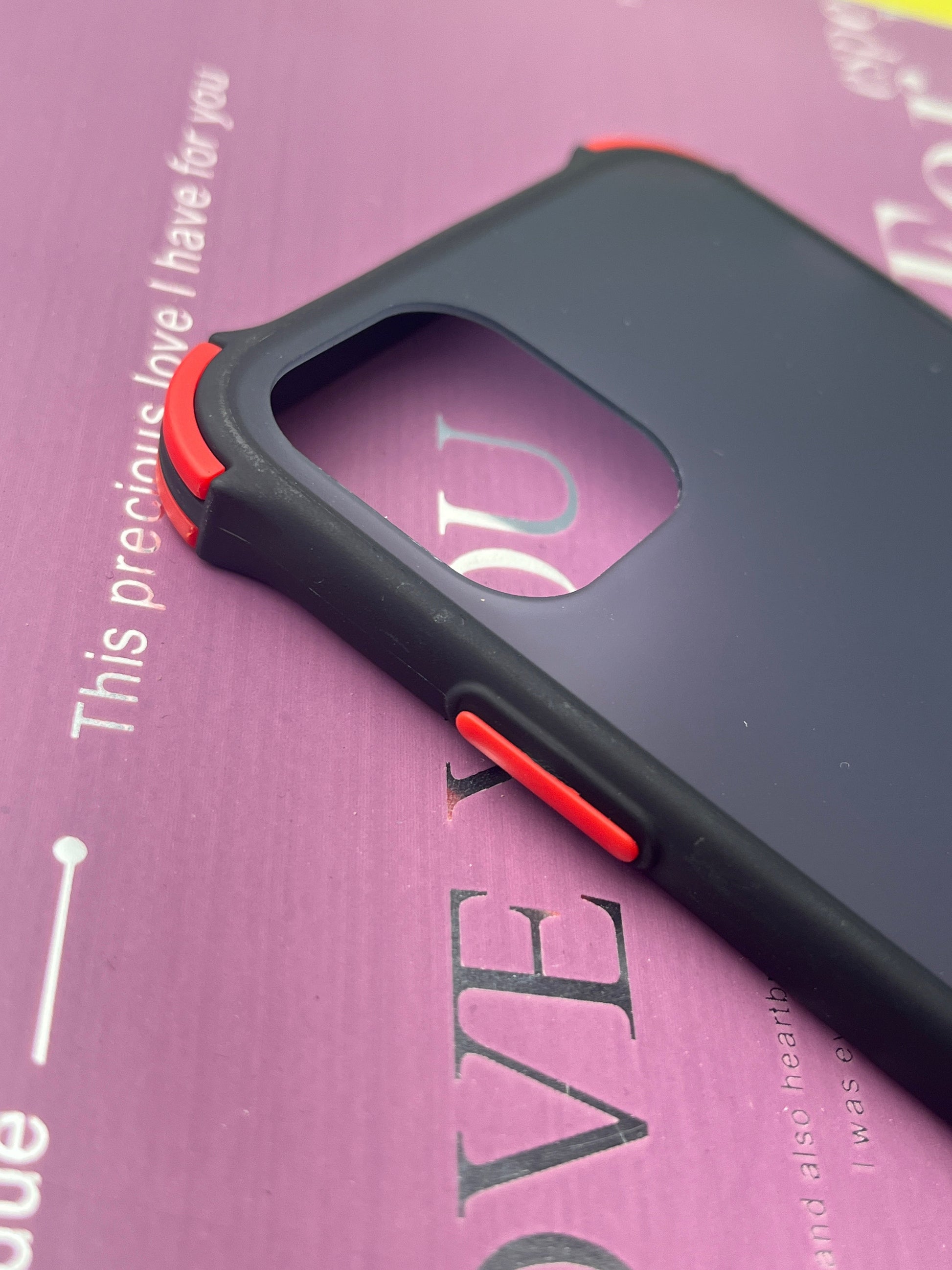 Matte Black Smoke With Corner Bumper Case